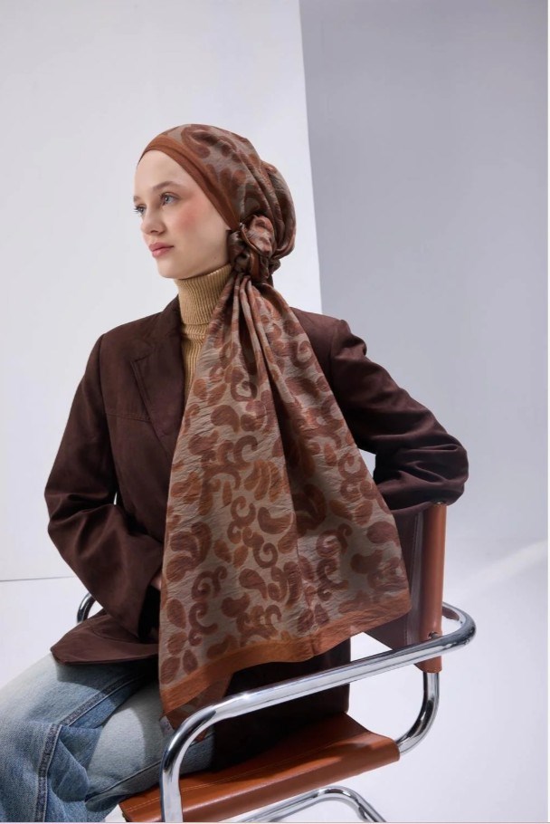 Silk Home Mayda Şal - 81016-08 Taba