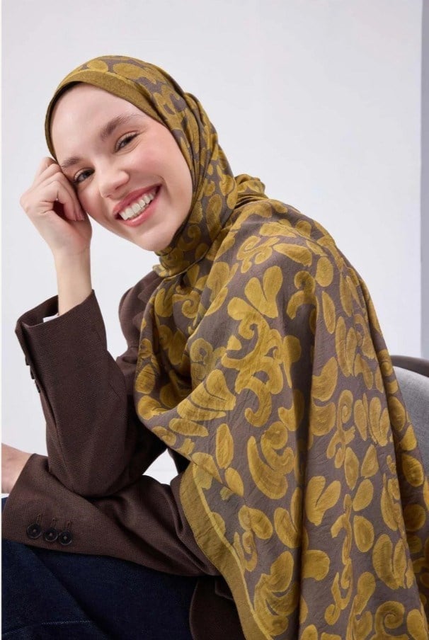 Silk Home Mayda Şal - 81016-18 Koyu Gri Gold