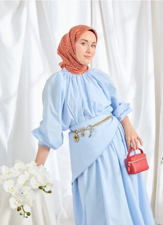 Silk Home Twill İpek Eşarp - 11540-18 Nar Çiçeği