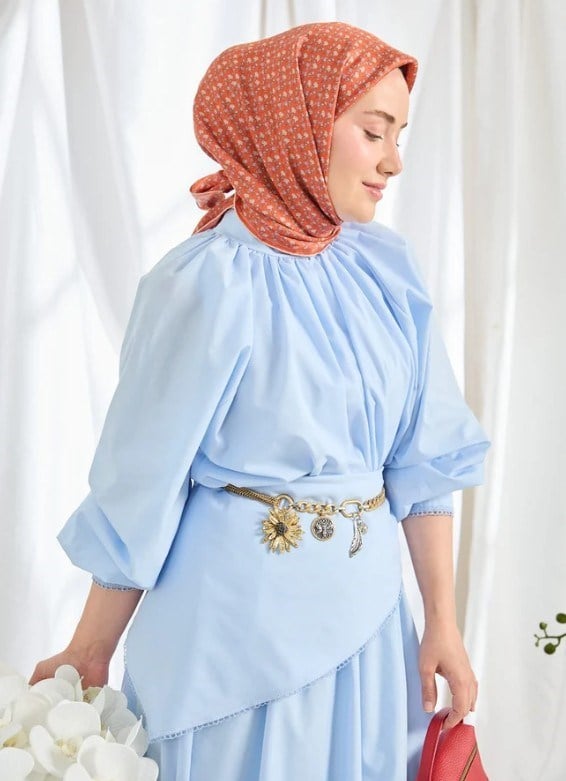 Silk Home Twill İpek Eşarp - 11540-18 Nar Çiçeği