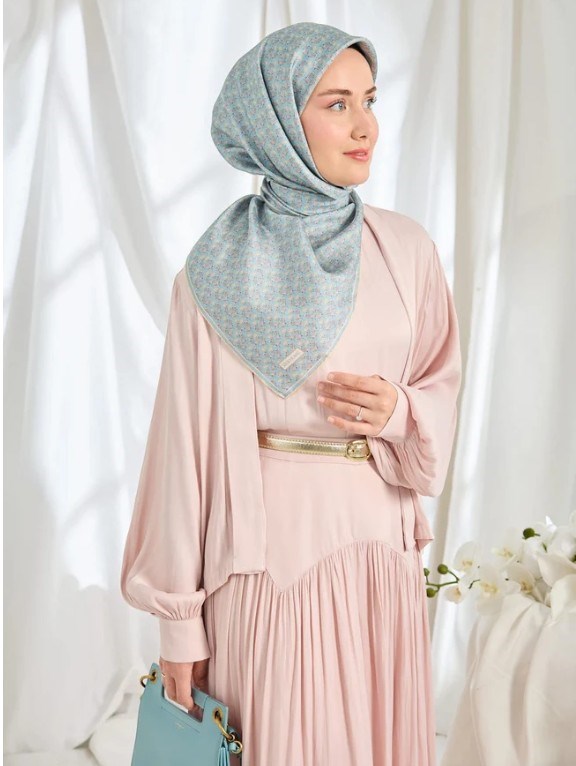 Silk Home Twill İpek Eşarp - 11540-20 Bebe Mavi 
