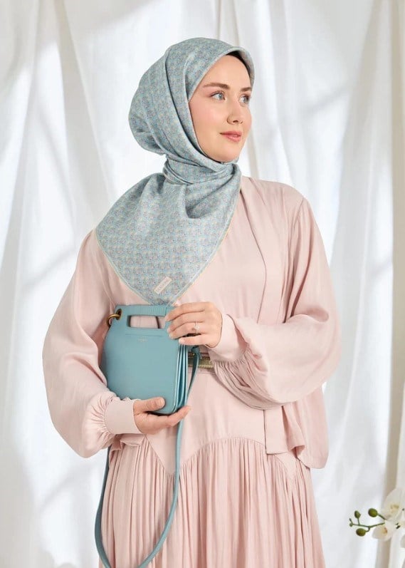 Silk Home Twill İpek Eşarp - 11540-20 Bebe Mavi 