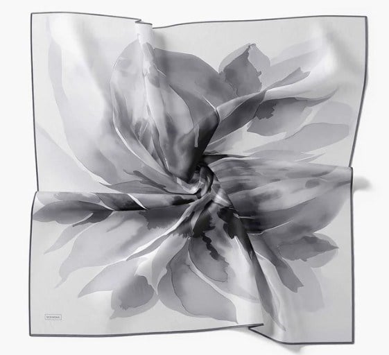 Silk Home Twill İpek Eşarp - 11545-05 Gri