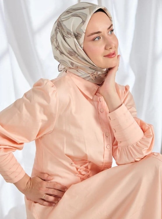 Silk Home Twill İpek Eşarp - 11548-11 Taş