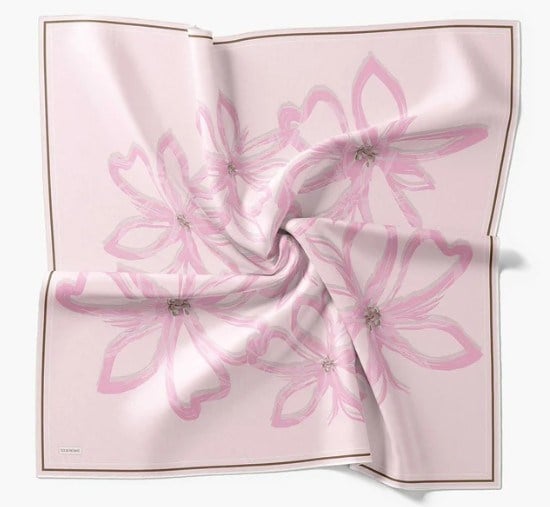 Silk Home Twill İpek Eşarp - 11548-24 Pembe