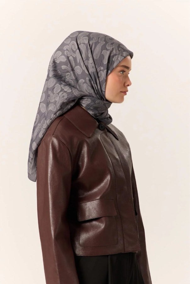 Silk Home Velora Eşarp - Koyu Gri