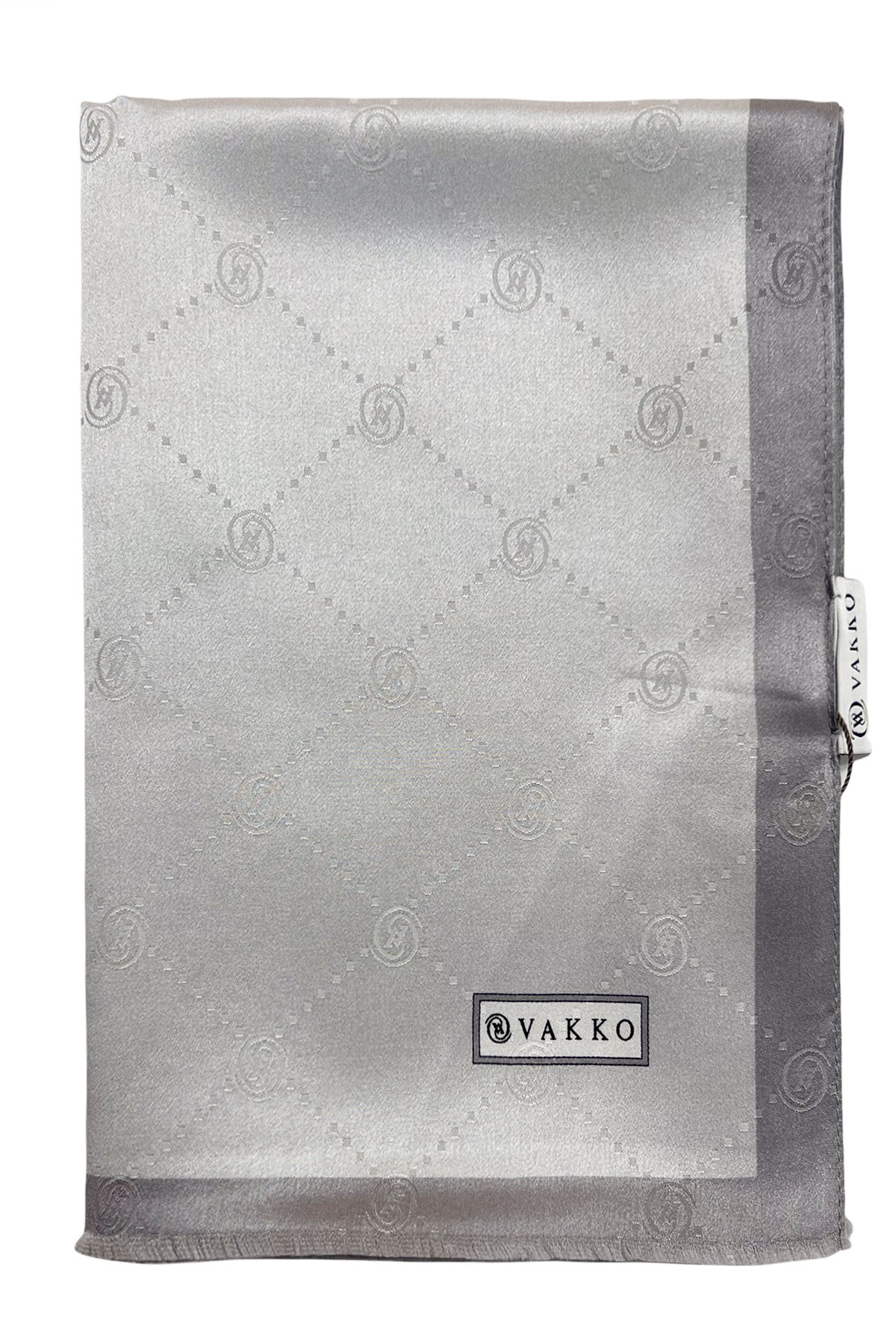 Vakko Jakarlı İpek Şal - Gri