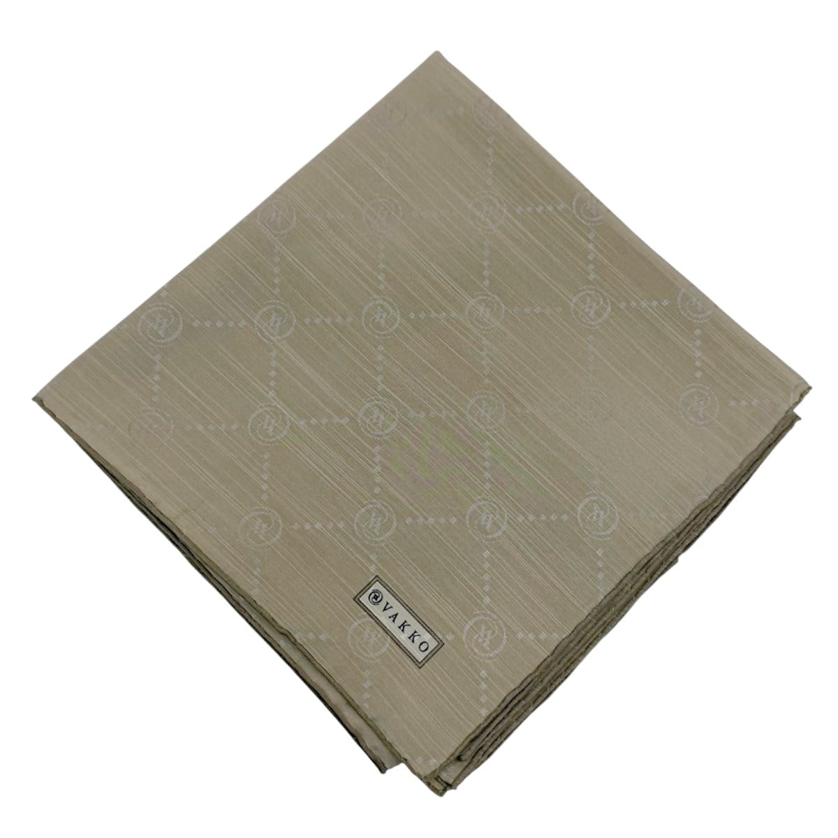 Vakko Pamuk İpek Eşarp - Monogram - Soft Vizon