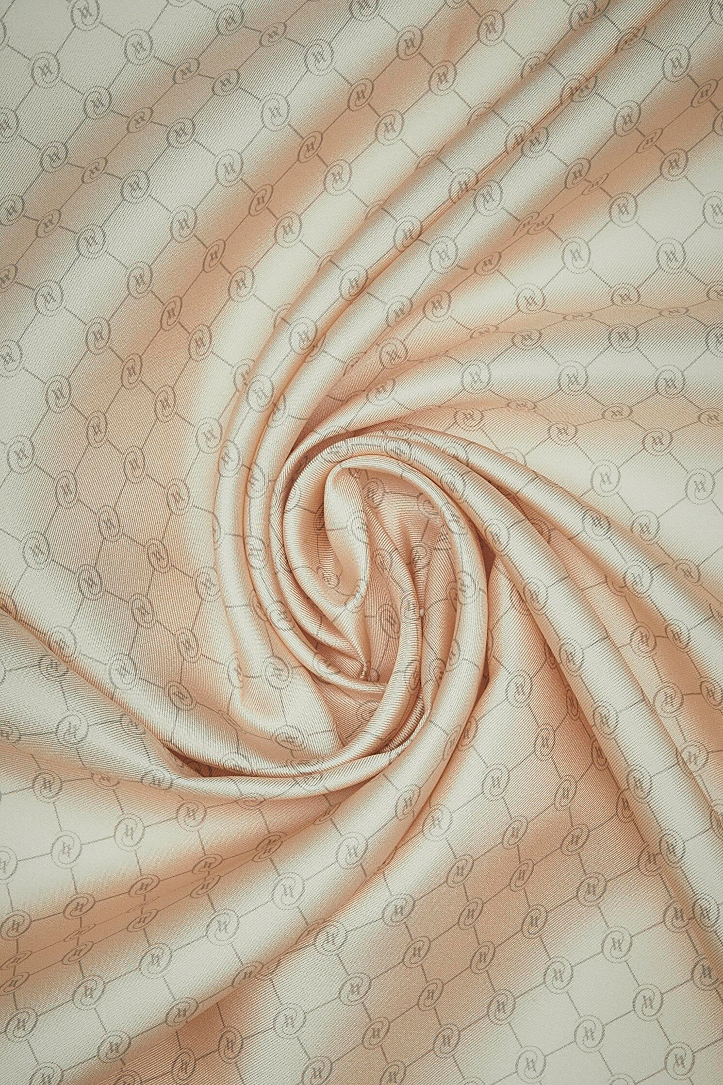 Vakko Twill İpek Eşarp - Özel Seri - Soft Krem