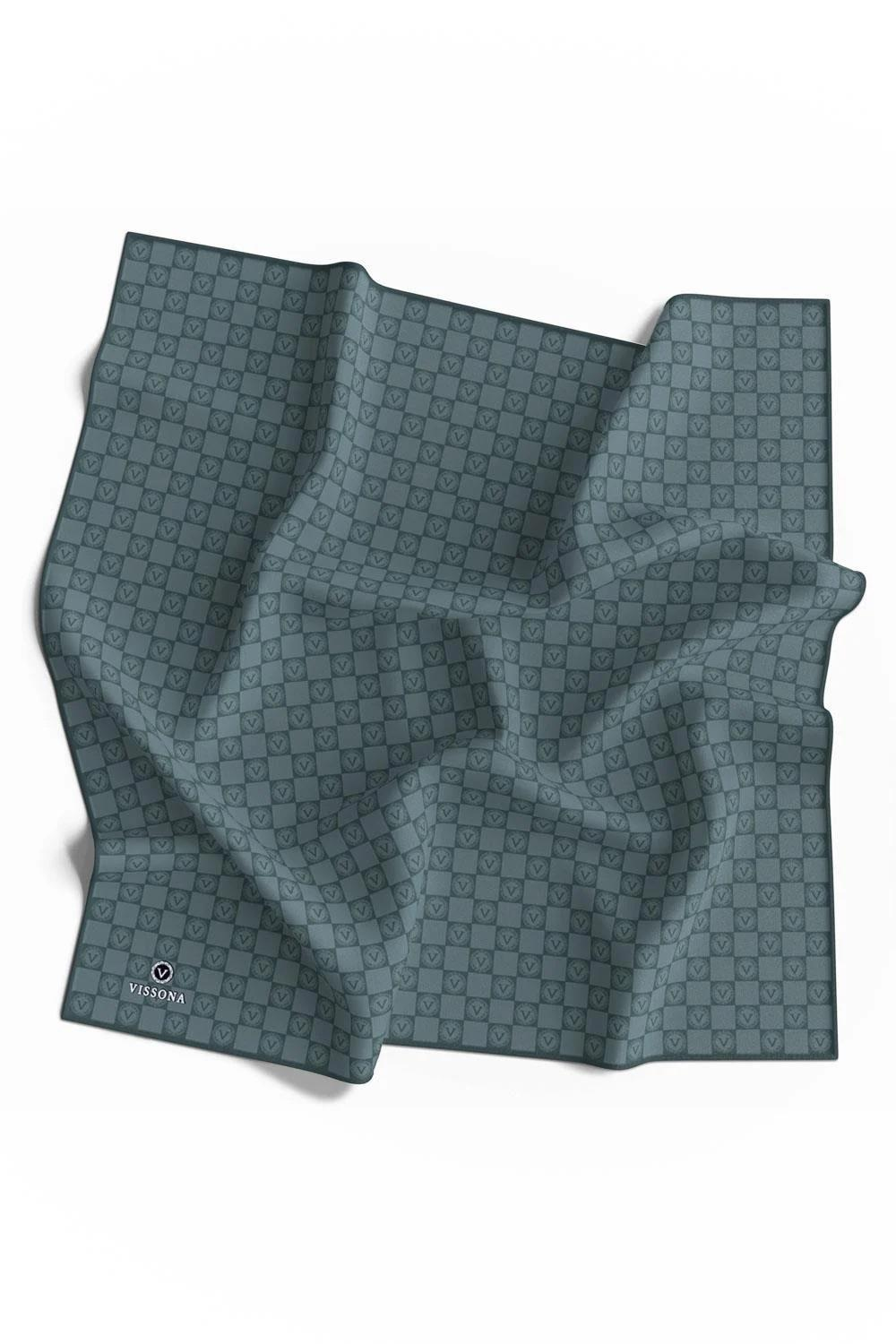 Vissona Twill İpek Eşarp - 51495 - 0219 Cam Göbeği