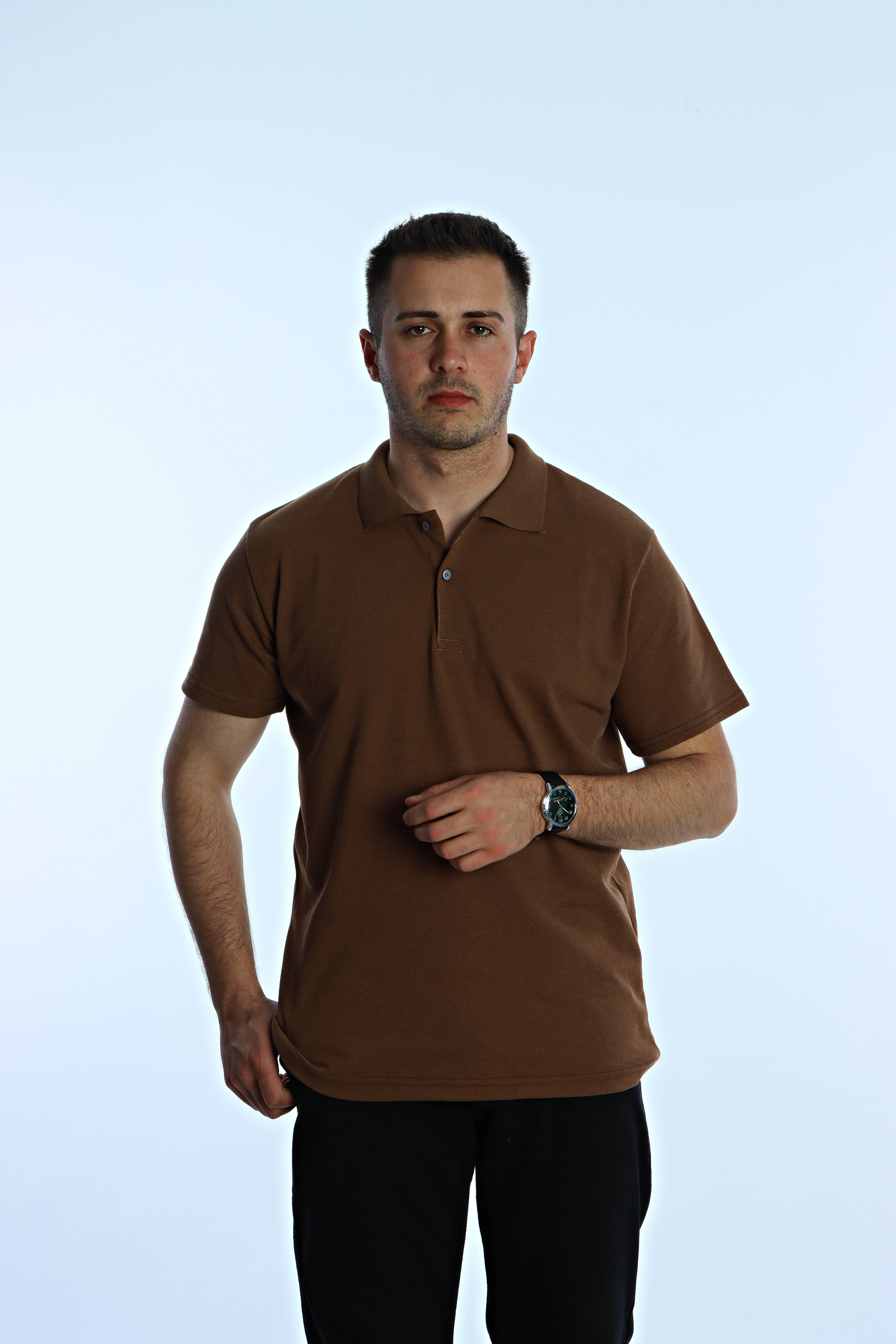 Betep Polo Yaka Tşört Taba