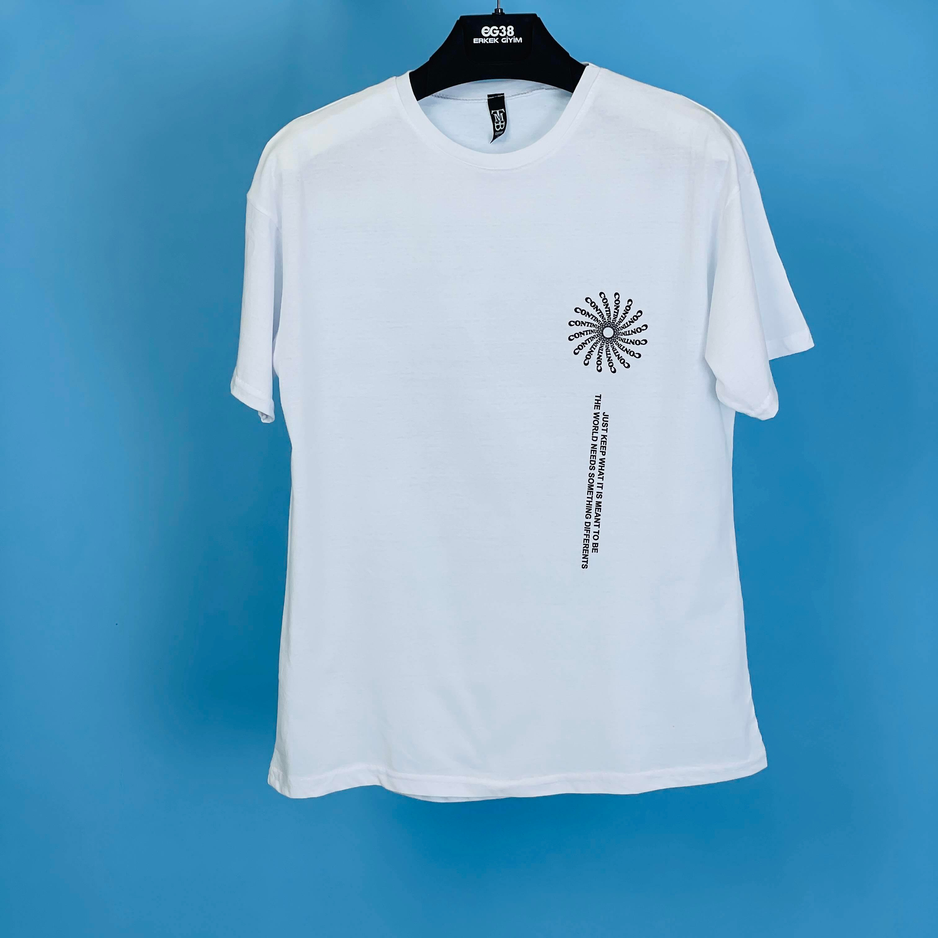 Countinuou Oversize Tişört Beyaz