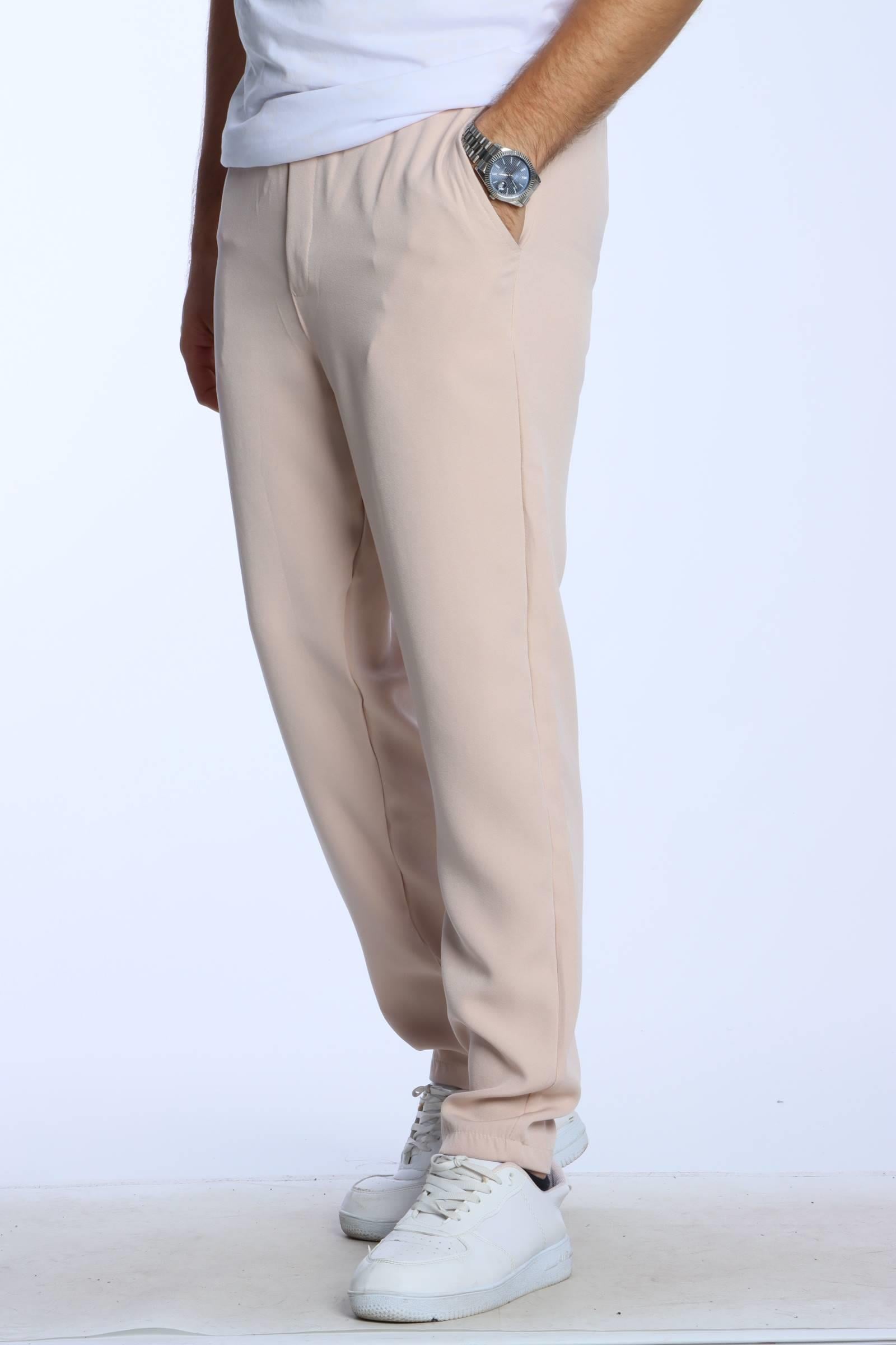 Eg38 Double Face Jogger Pantolon Bej