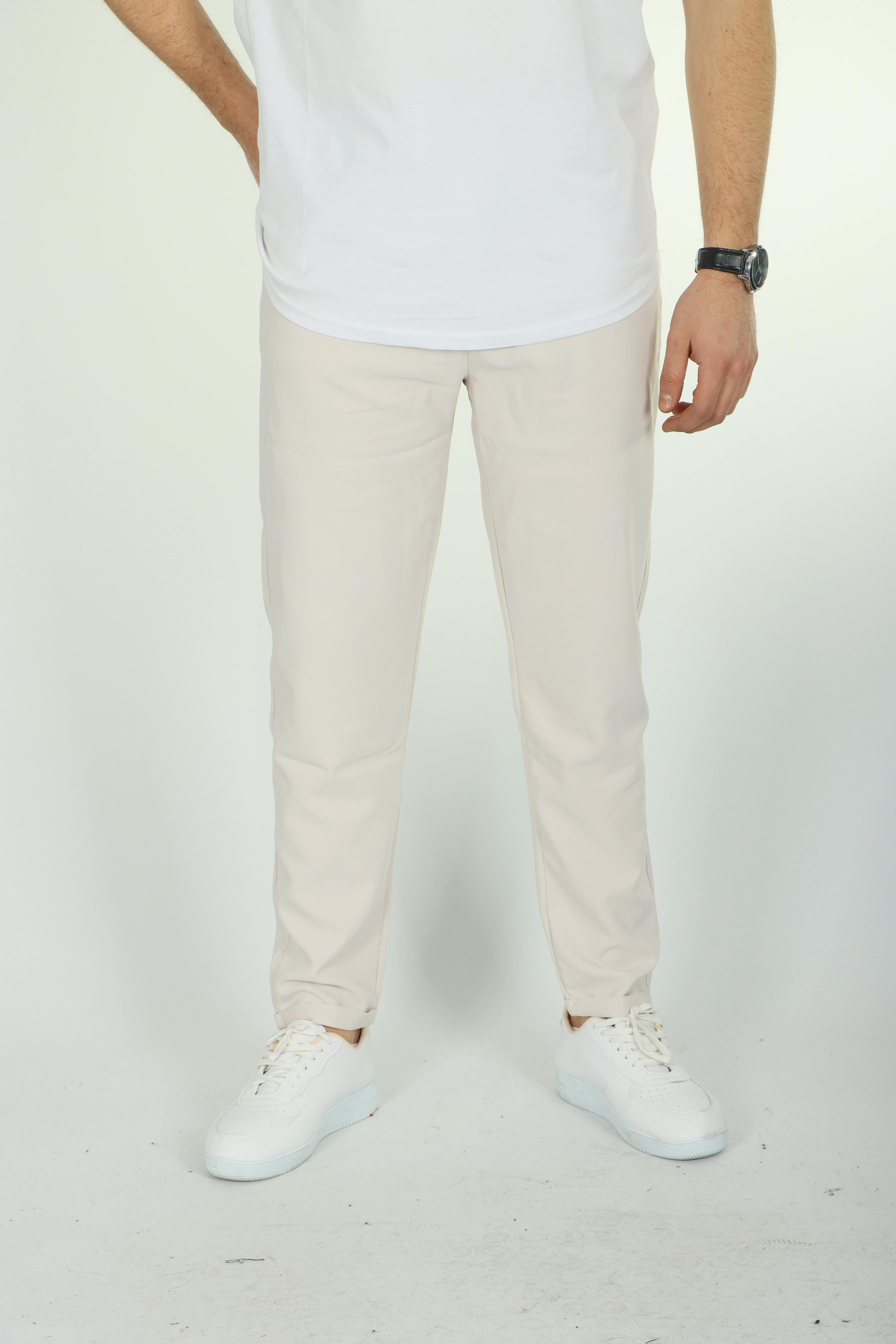 Eg38 Double Face Jogger Pantolon Beyaz