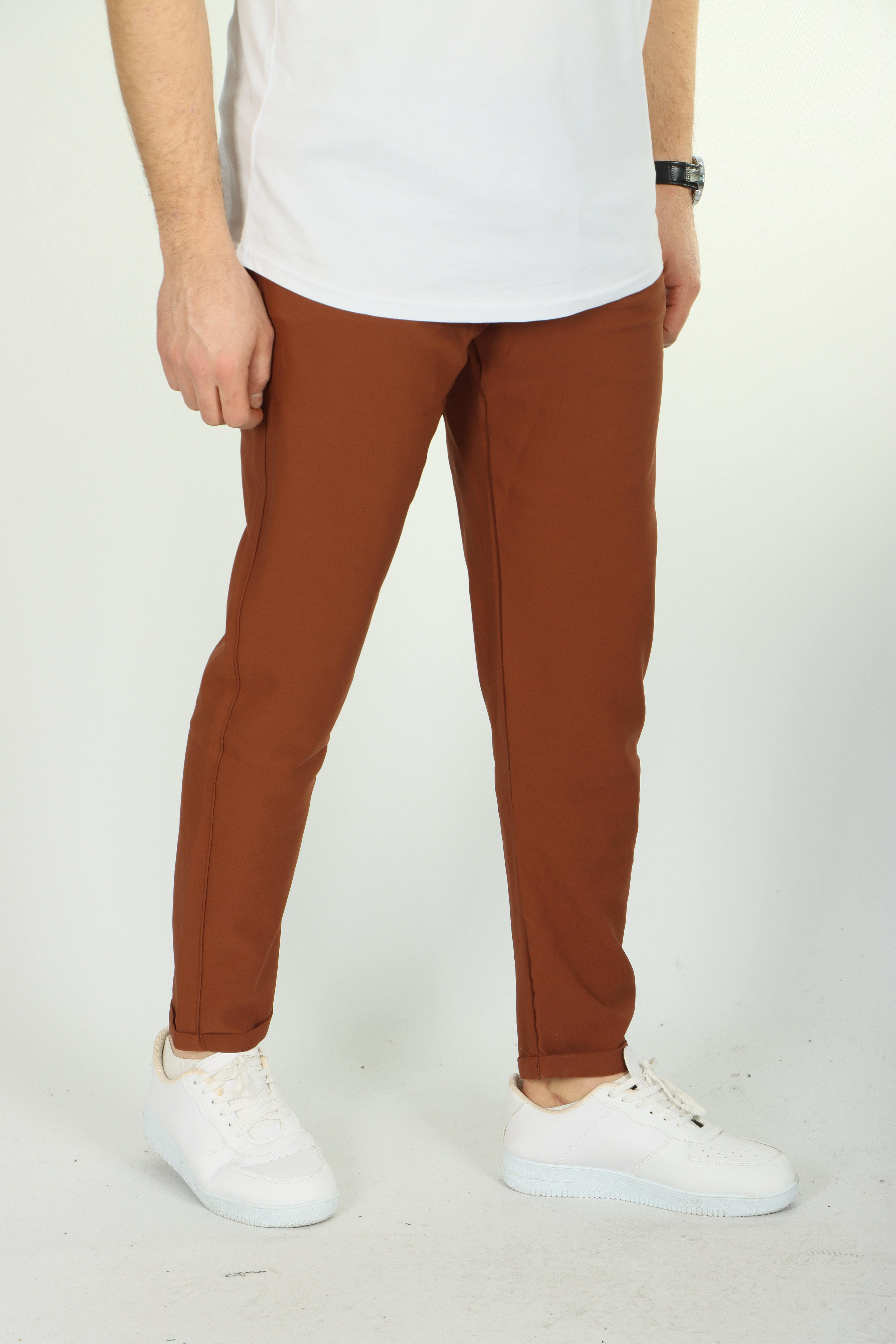 Eg38 Double Face Jogger Pantolon Kiremit