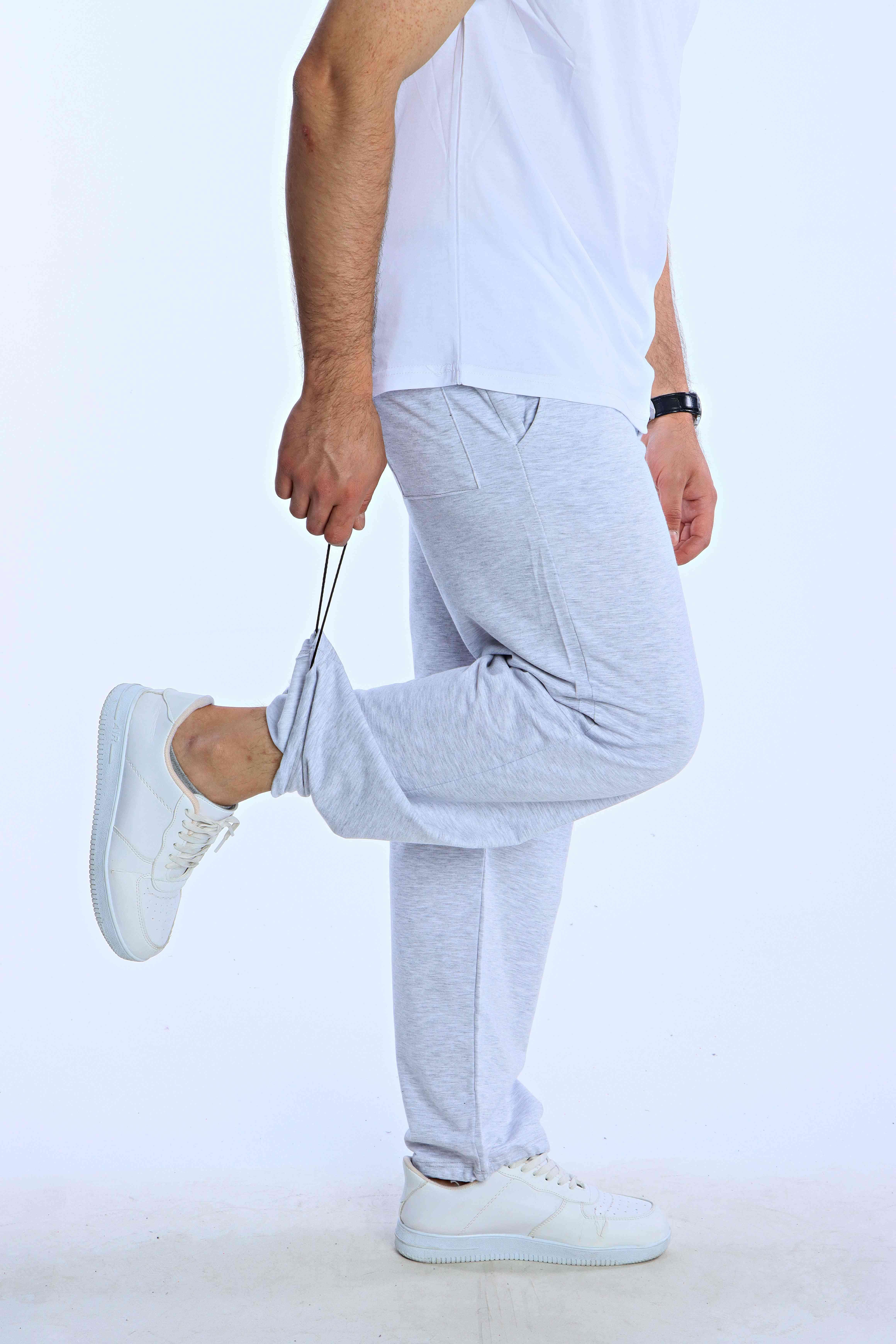 Eg38 Düz Baggy Eşofman Açık Gri