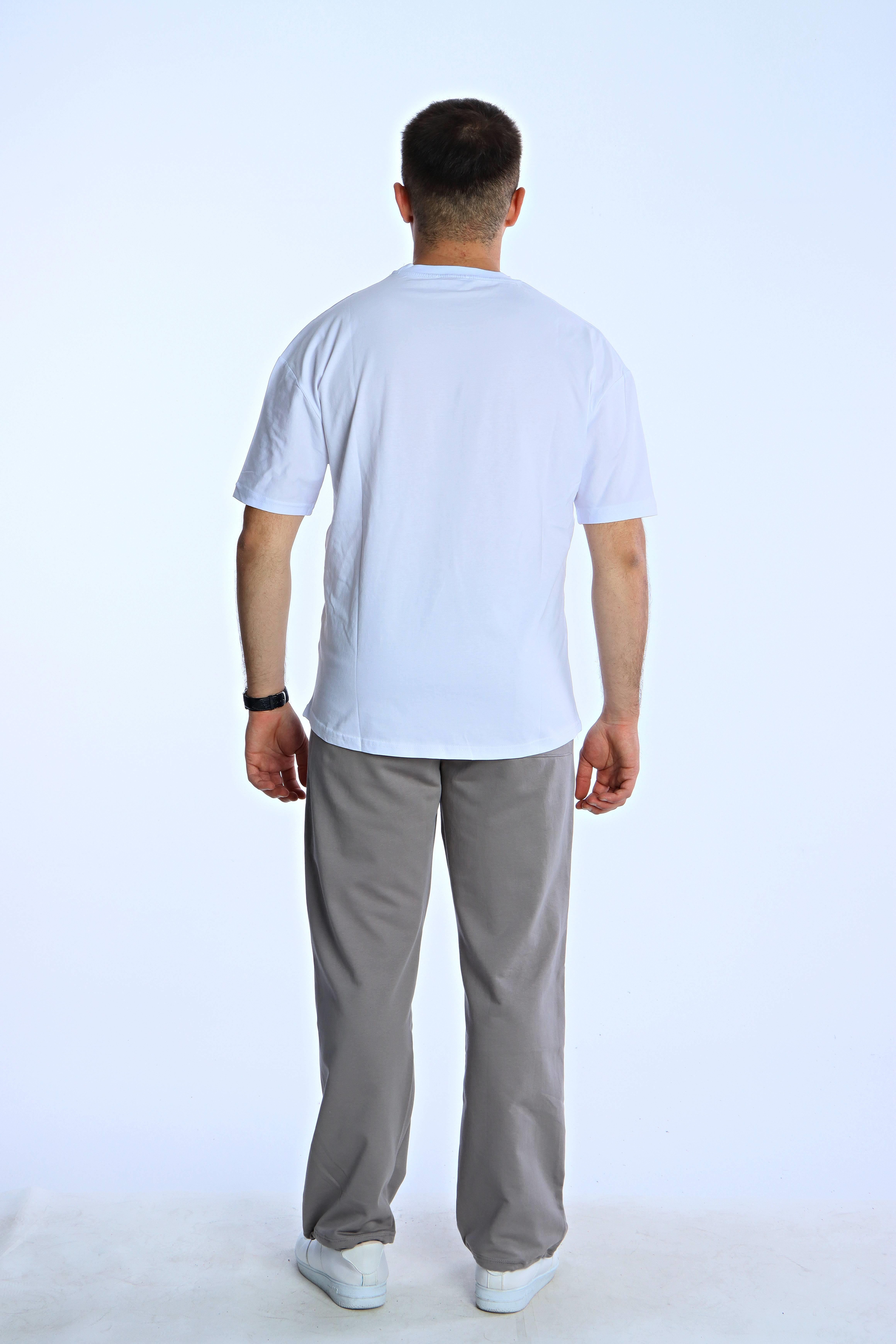 Eg38 Düz Baggy Eşofman Koyu Gri