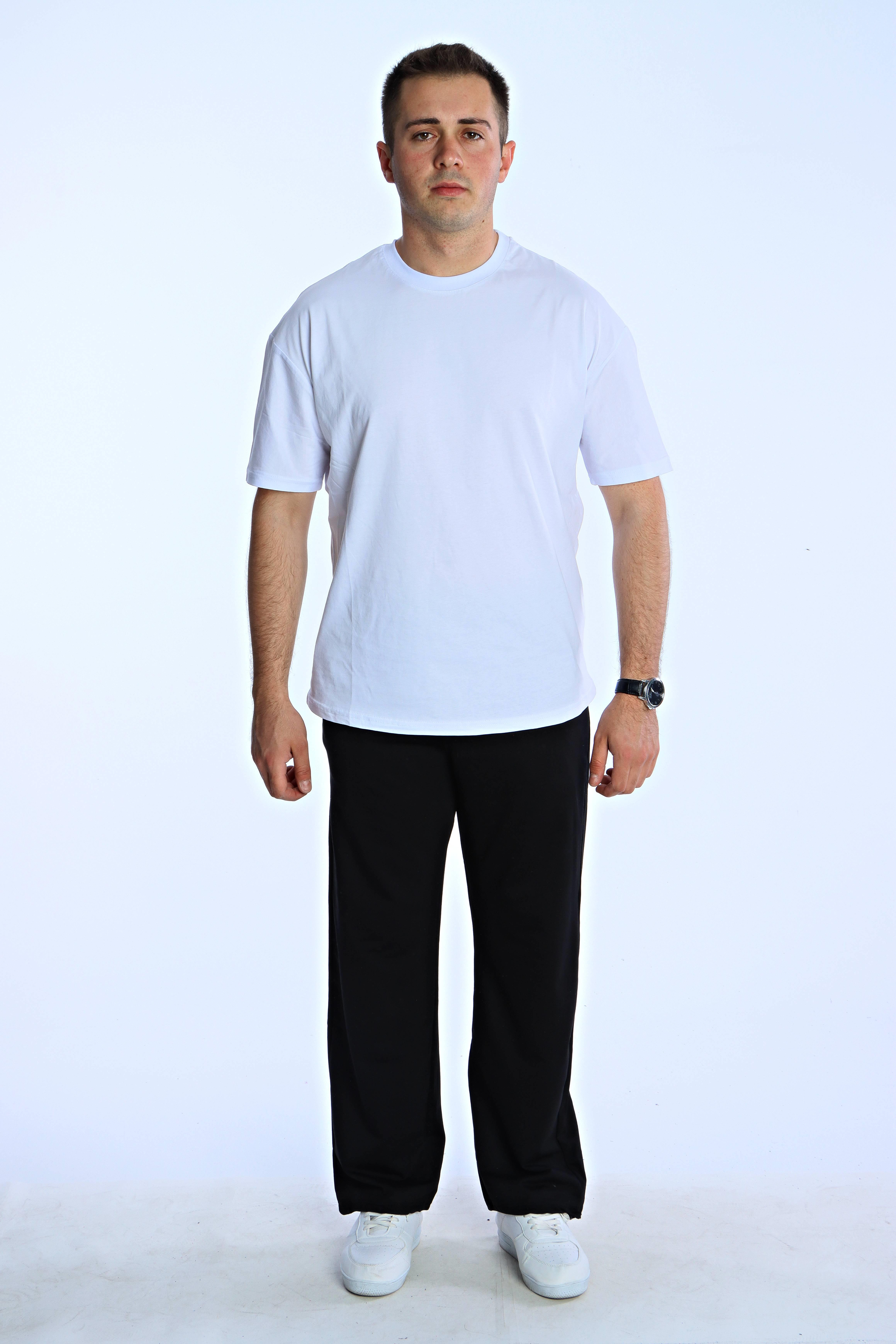 Eg38 Düz Baggy Eşofman Siyah