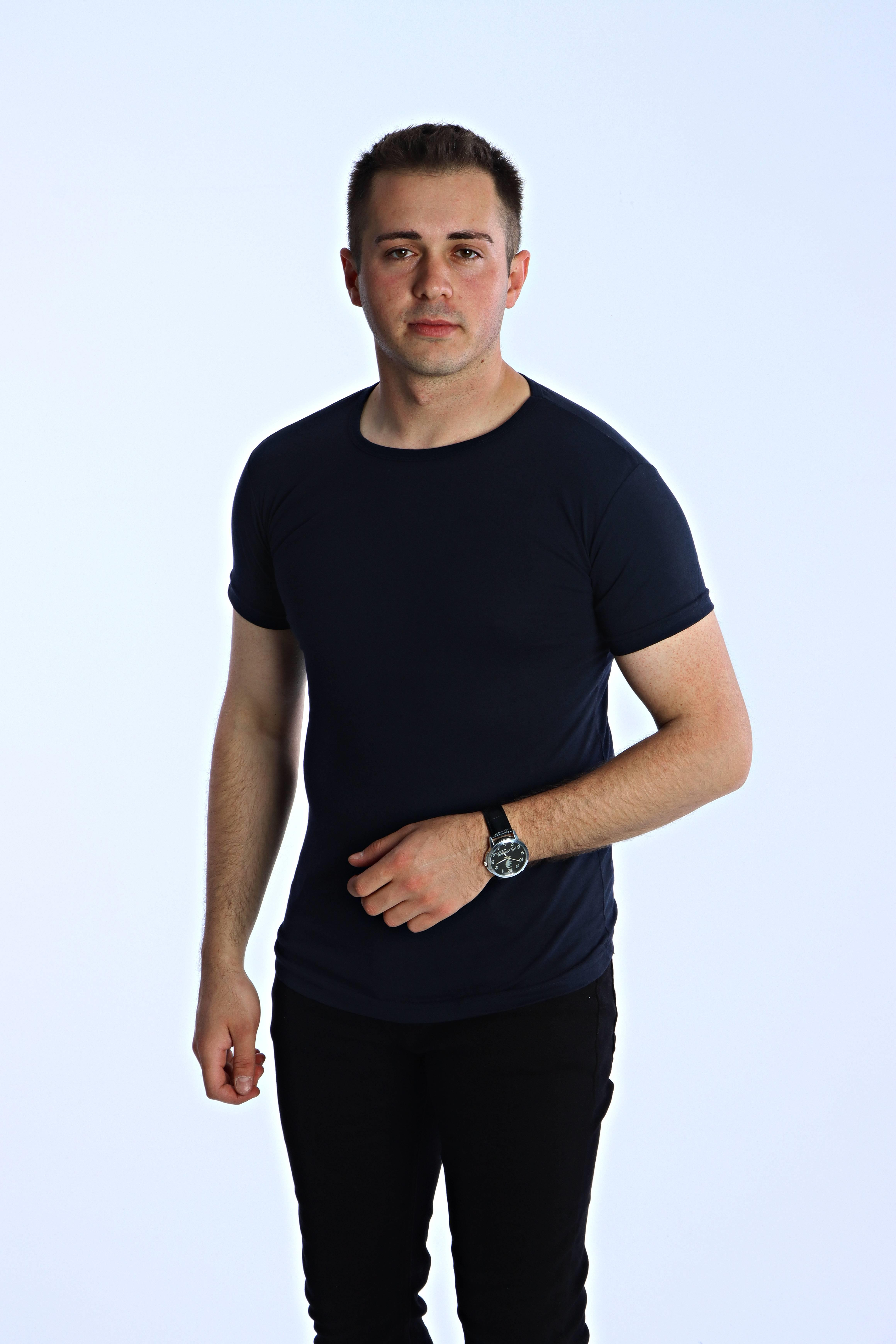 Eg38 Eko Slimfit Basic Tişört Lacivert