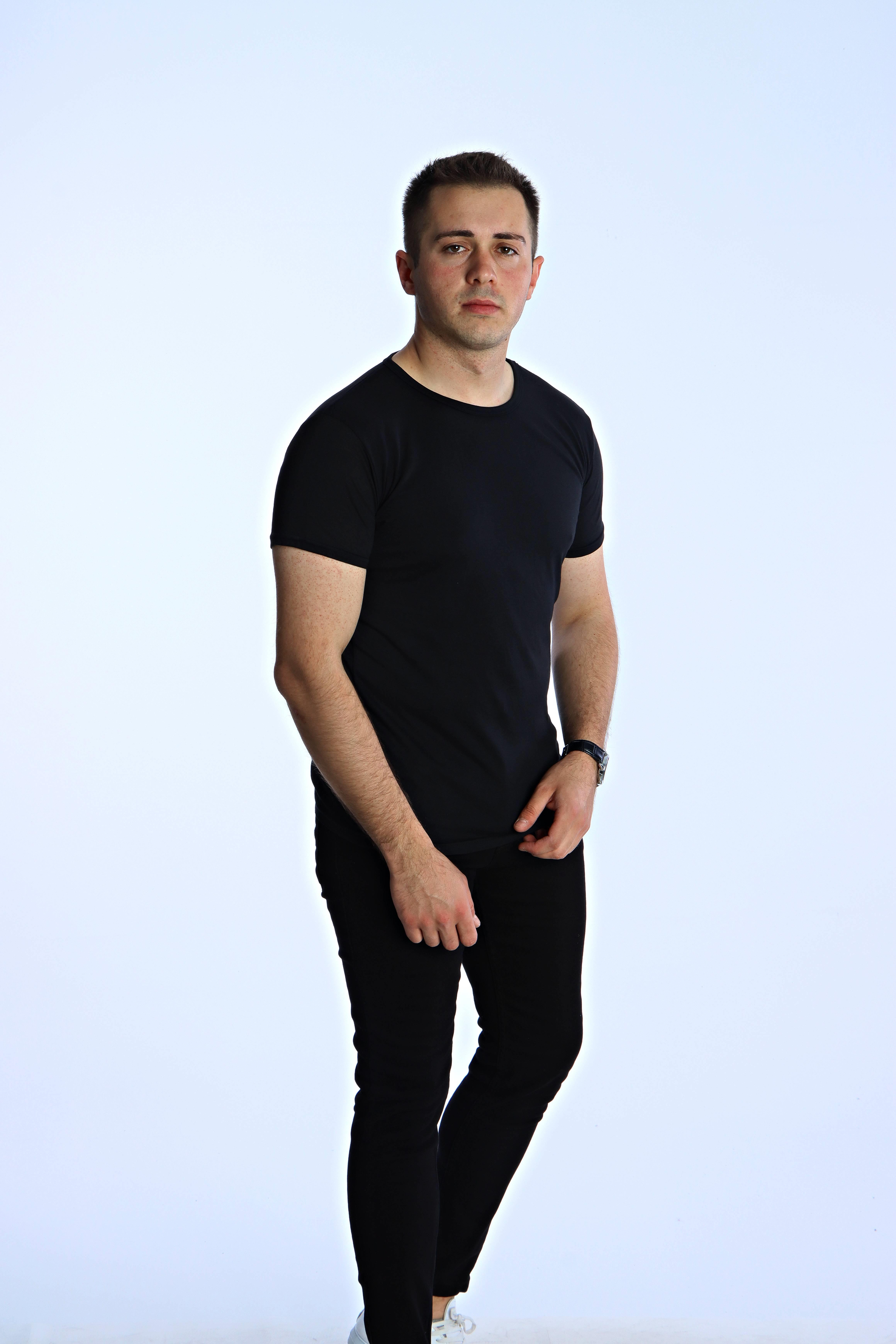 Eg38 Eko Slimfit Basic Tişört Siyah