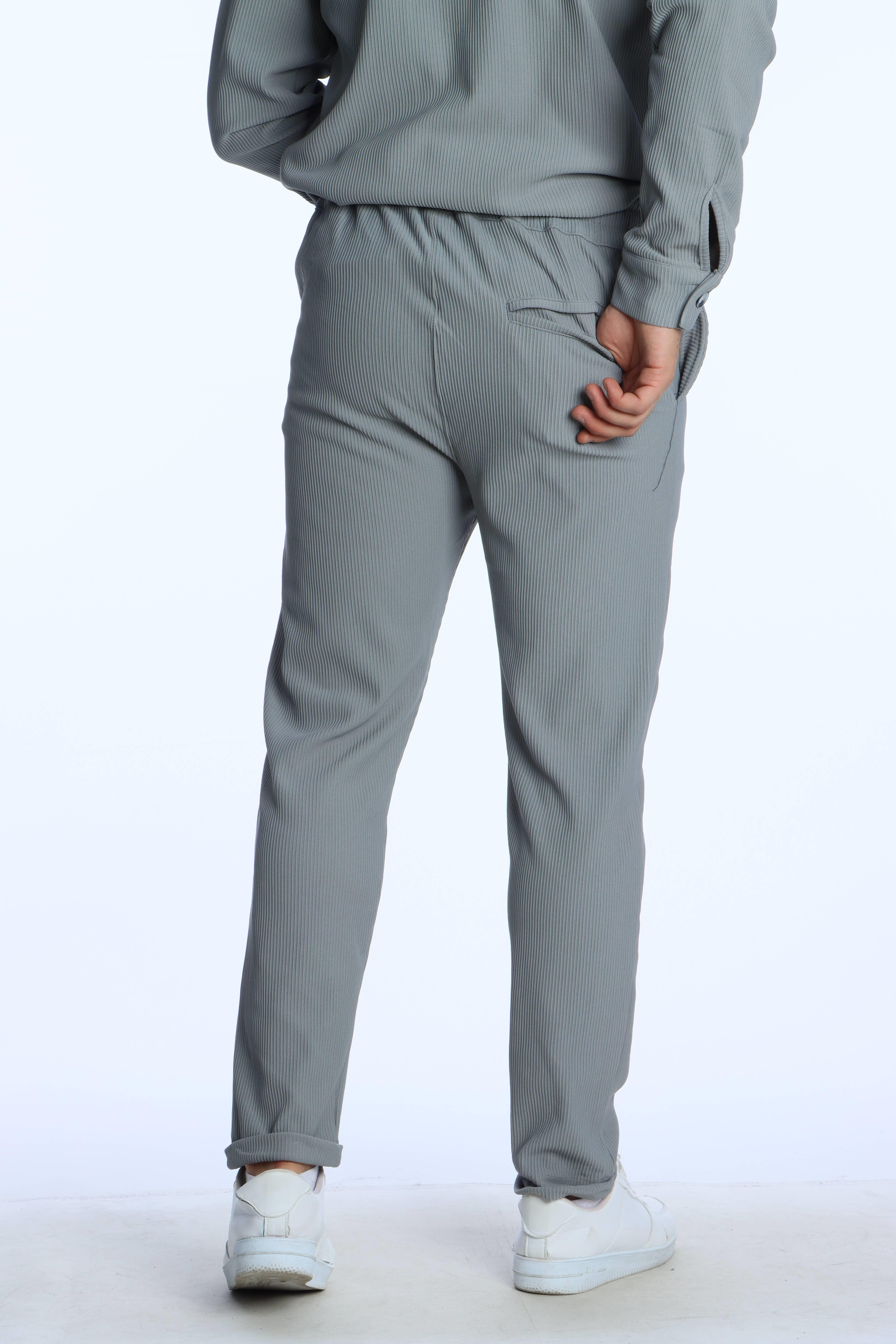 Eg38 Jamper Düğmeli Jogger Gri