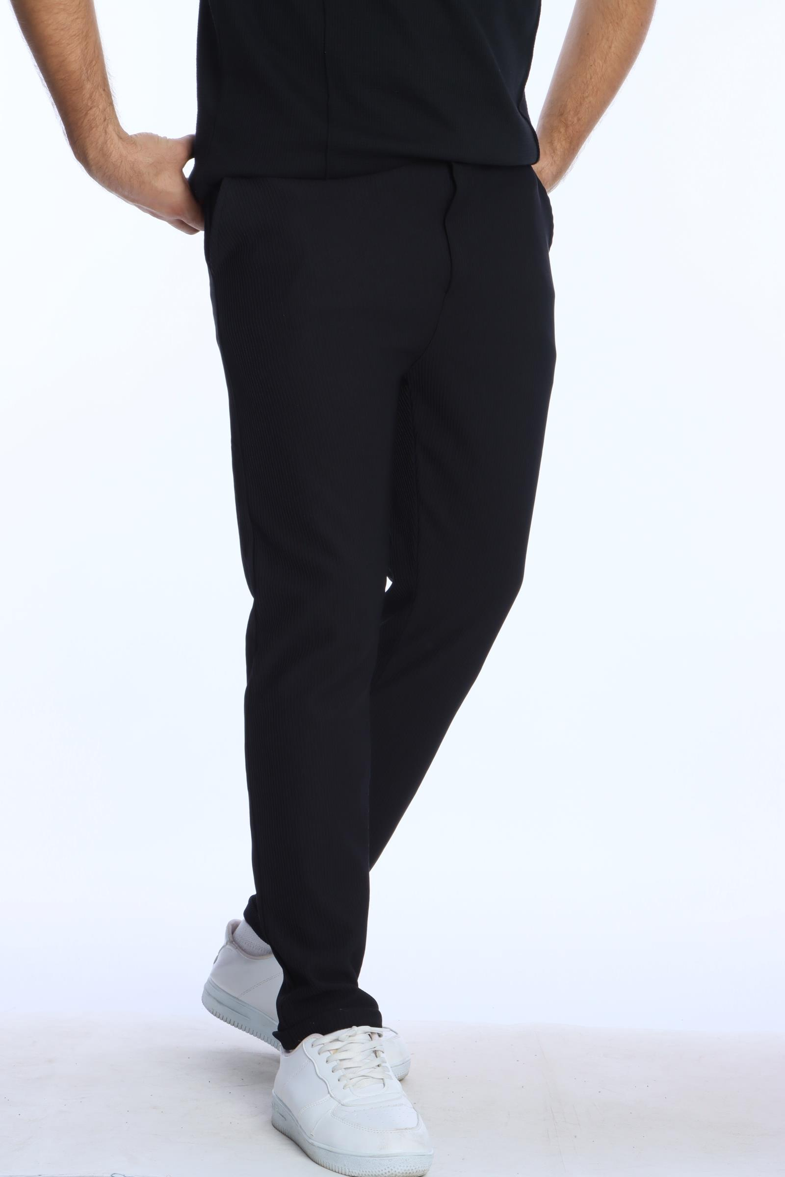 Eg38 Jamper Düğmeli Jogger Siyah