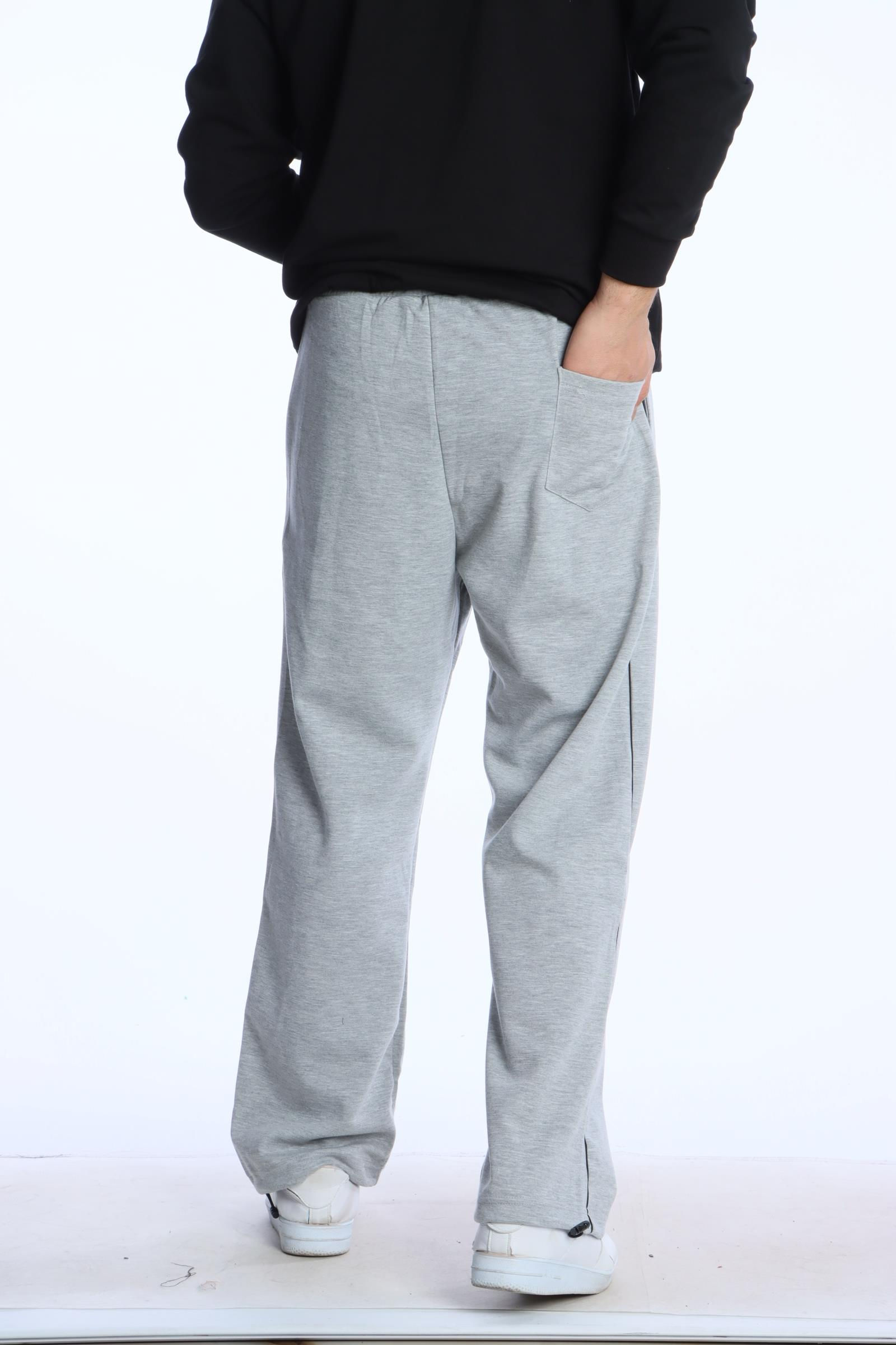 Eg38 Nakışlı Baggy Alt Gri