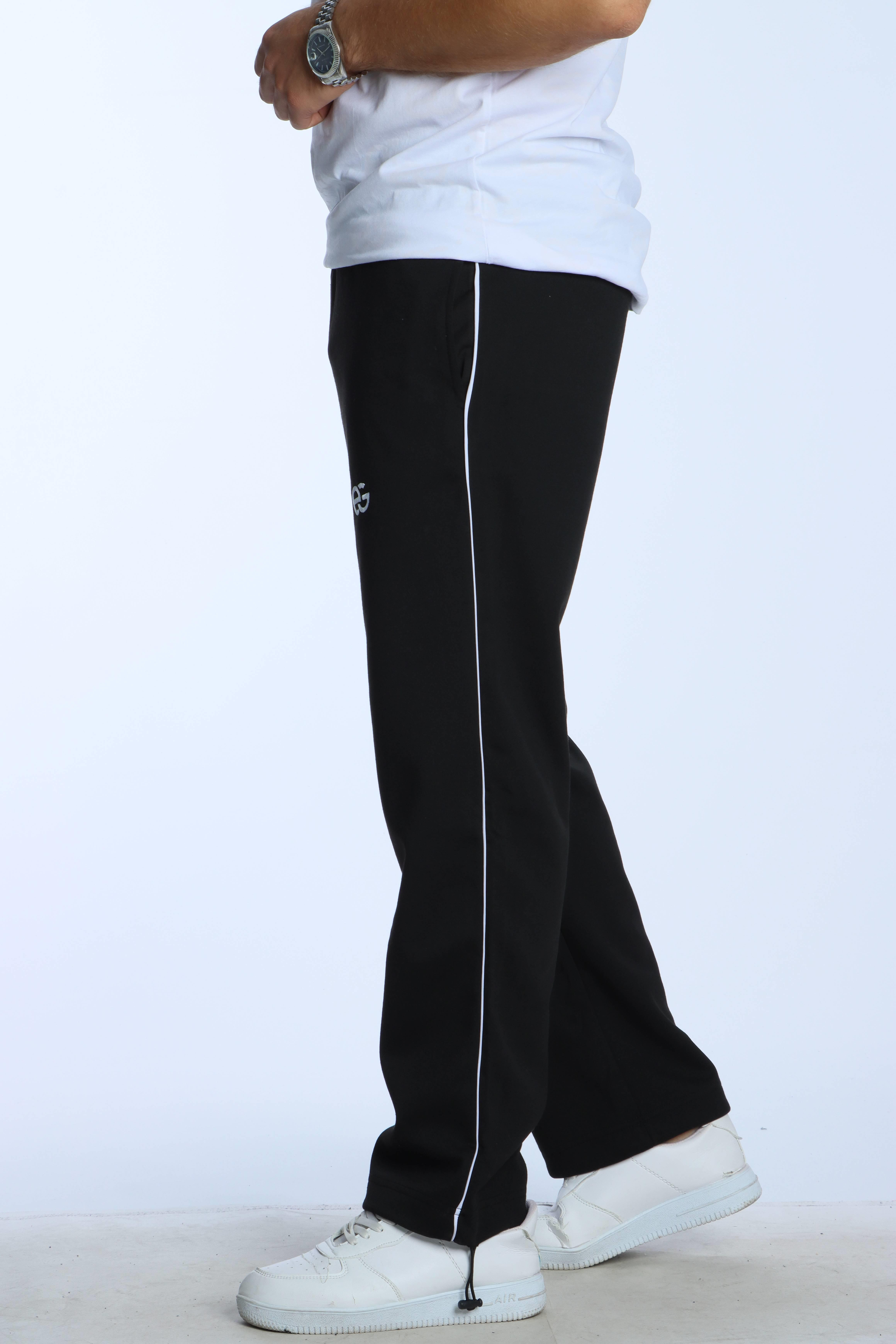 Eg38 Nakışlı Baggy Alt Siyah