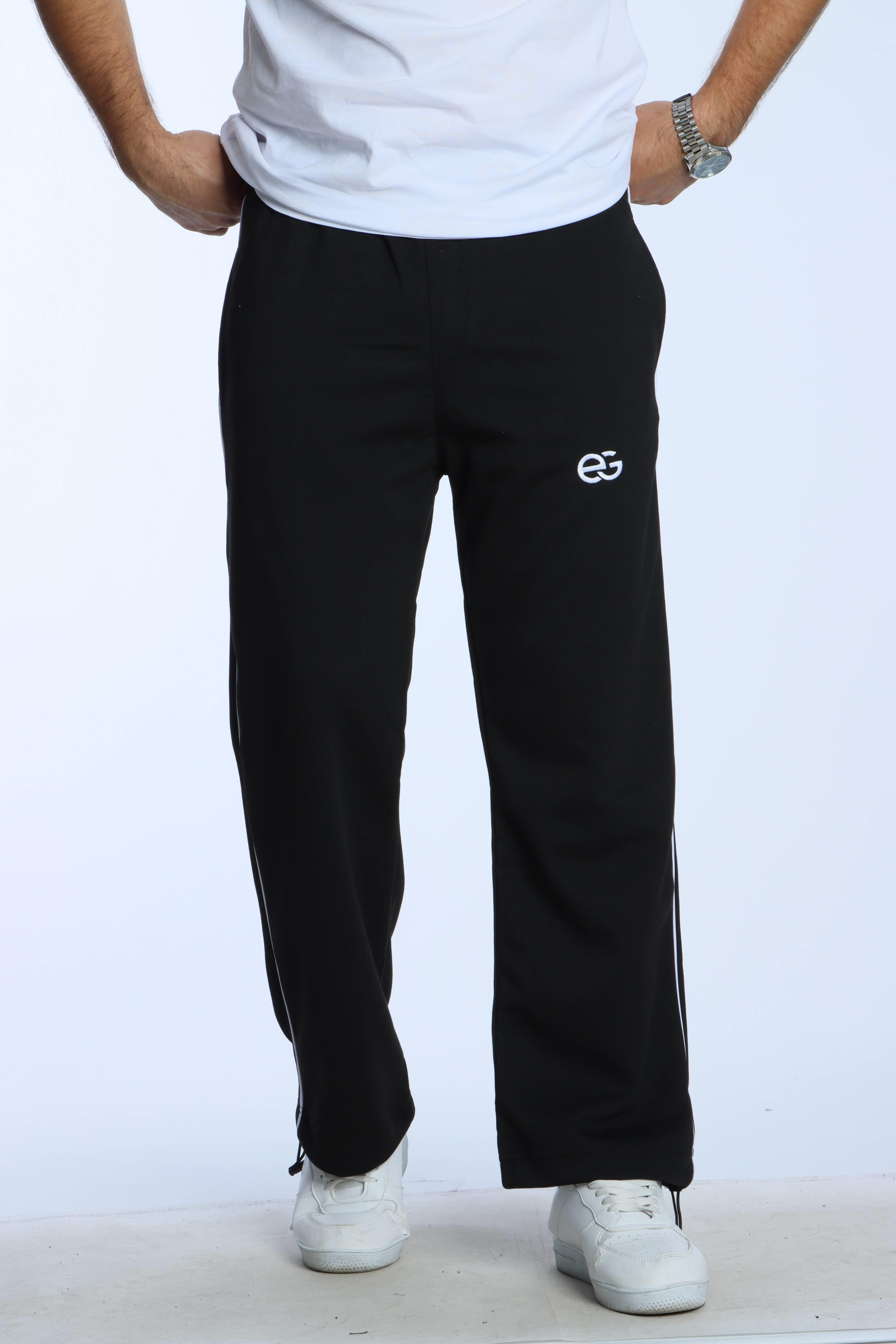 Eg38 Nakışlı Baggy Alt Siyah