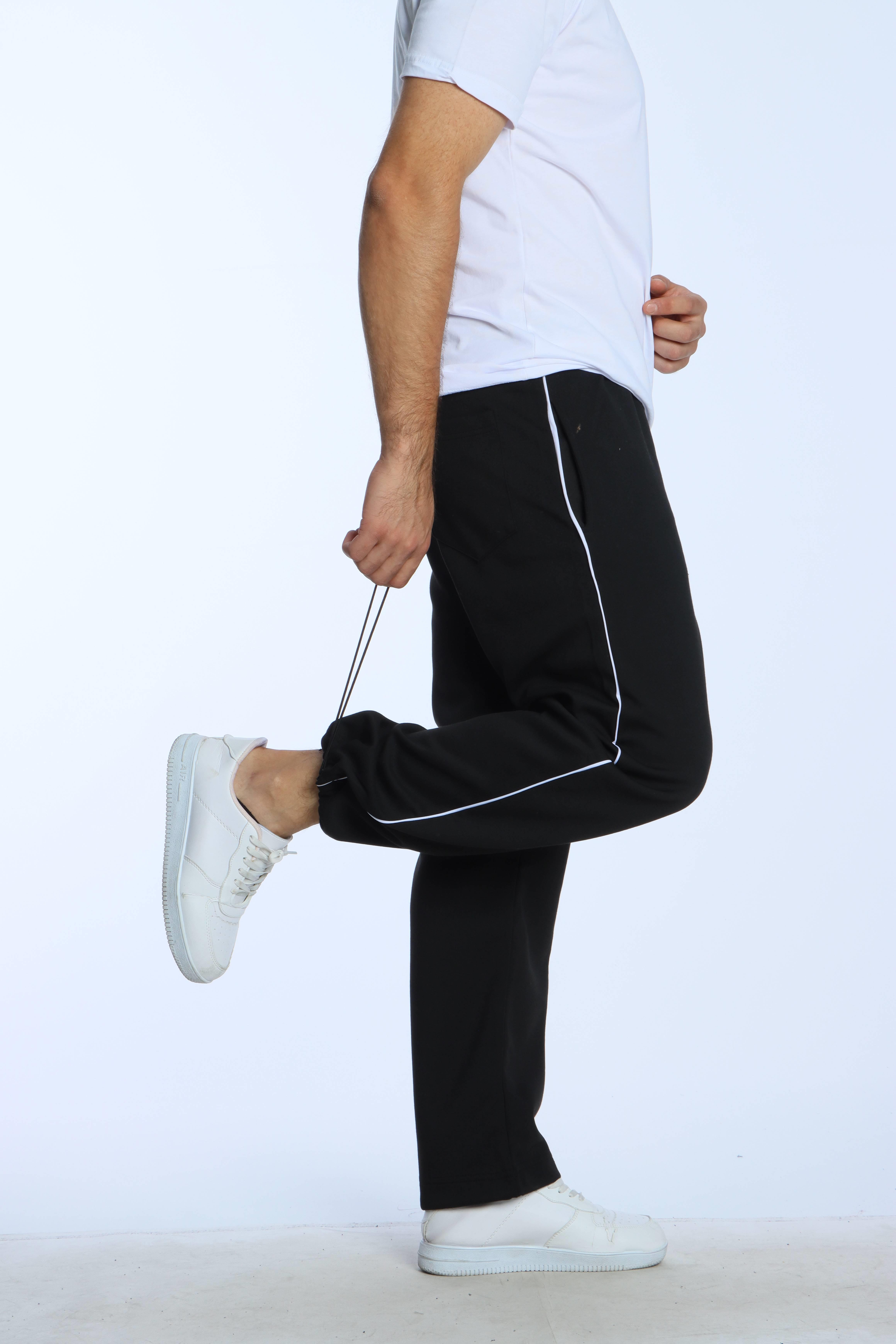 Eg38 Nakışlı Baggy Alt Siyah