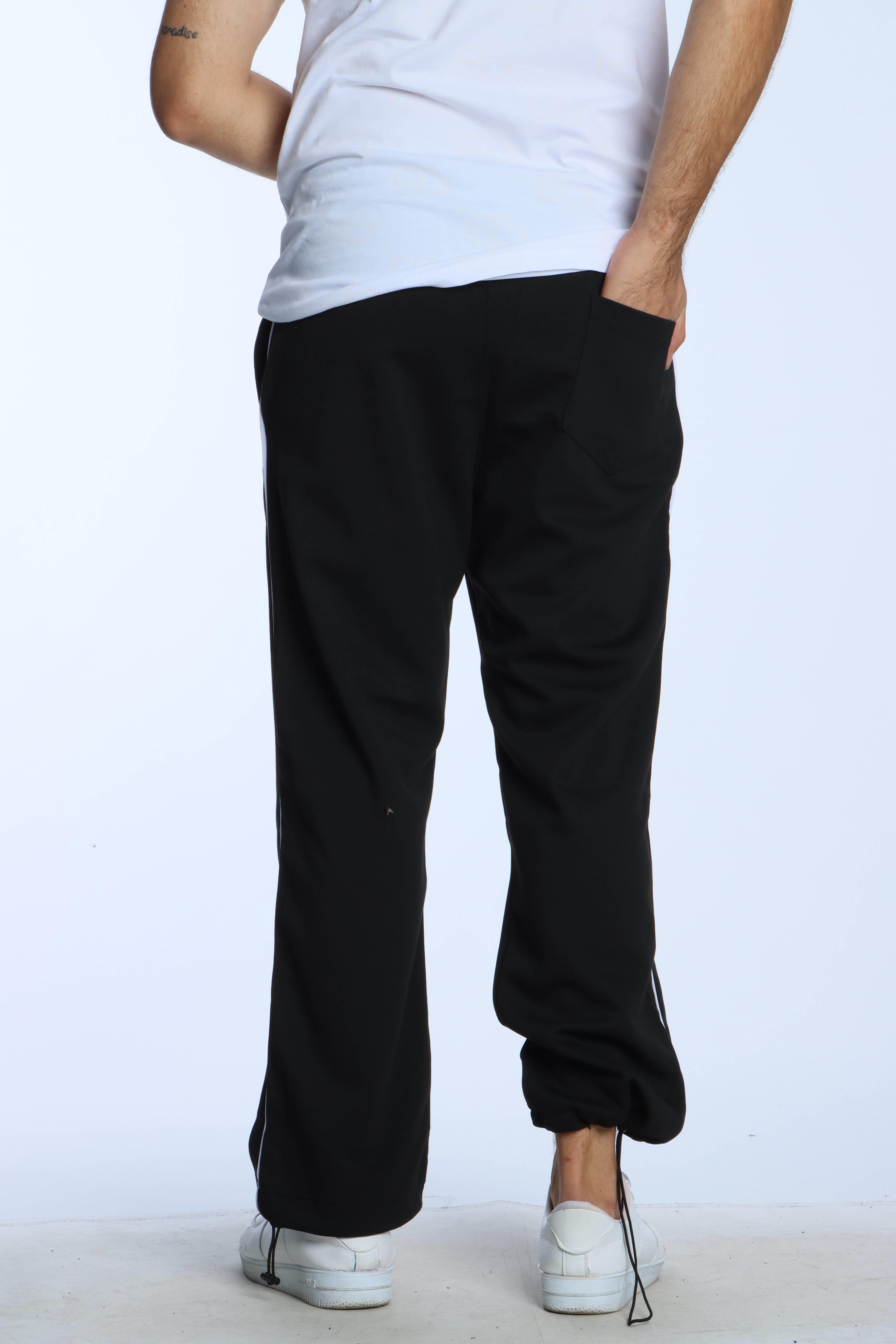 Eg38 Nakışlı Baggy Alt Siyah