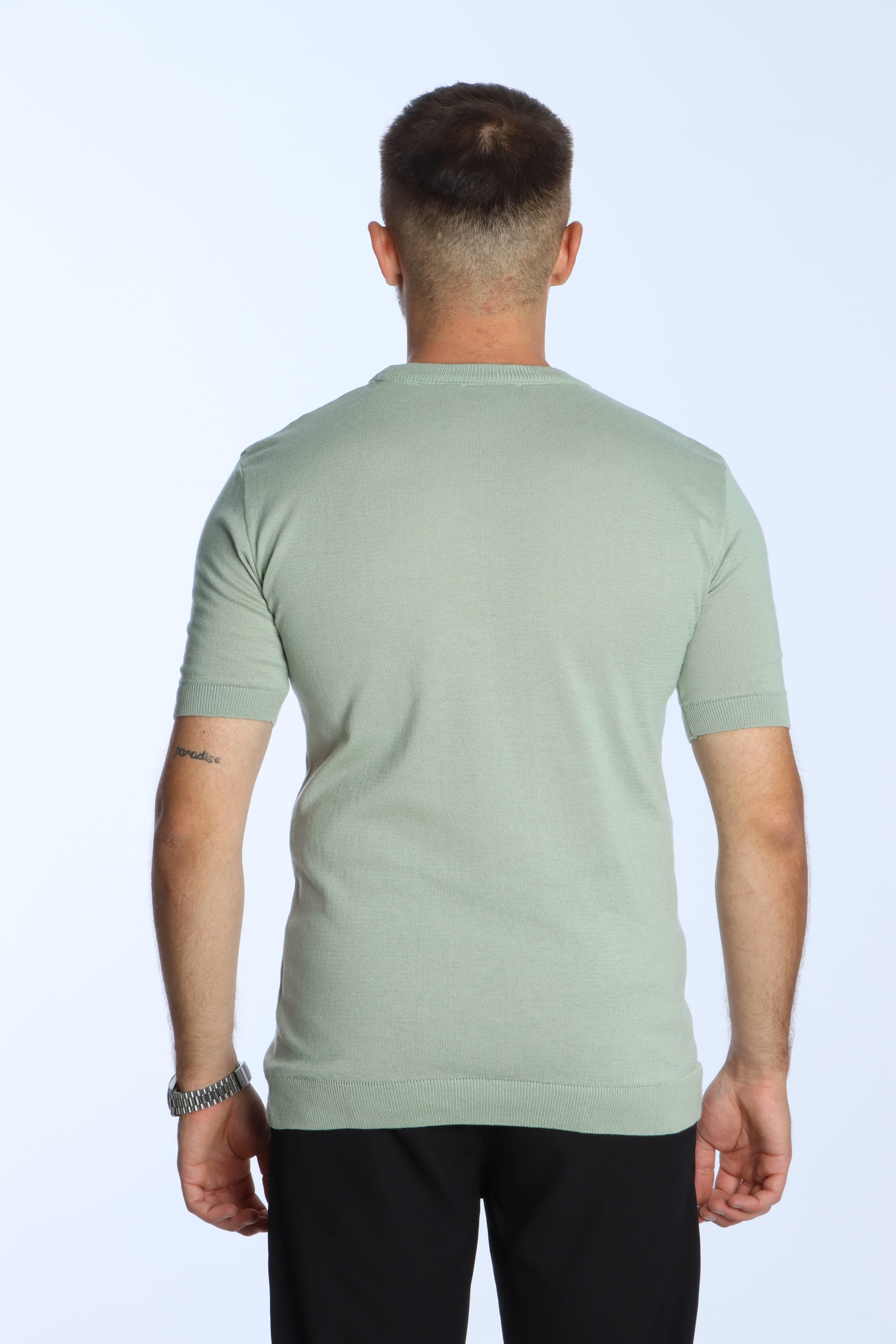 Marco Bisiklet Yaka Triko Tshirt Mint Yeşili