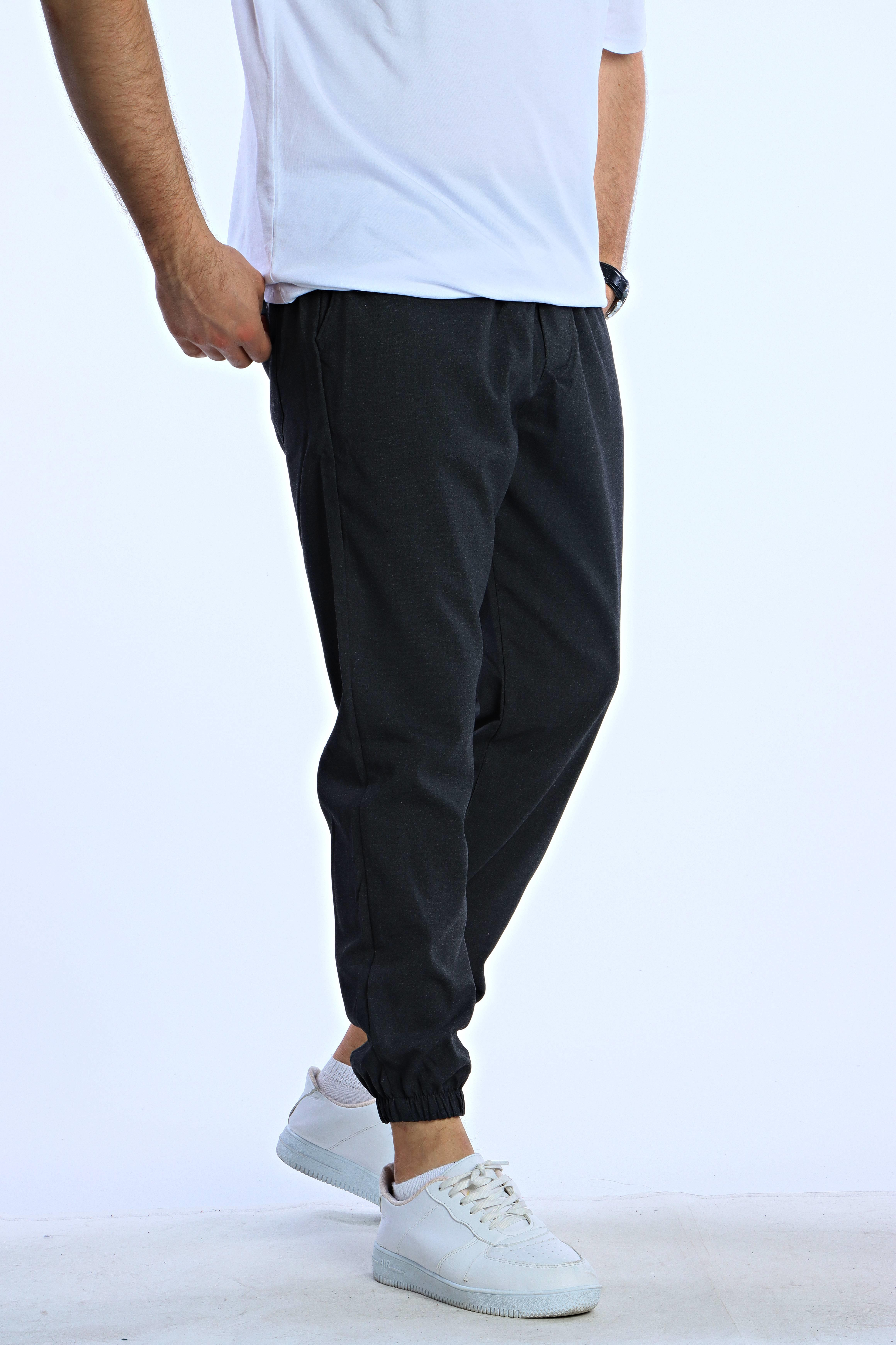 Marco Paça Lastikli Düz Jogger Füme