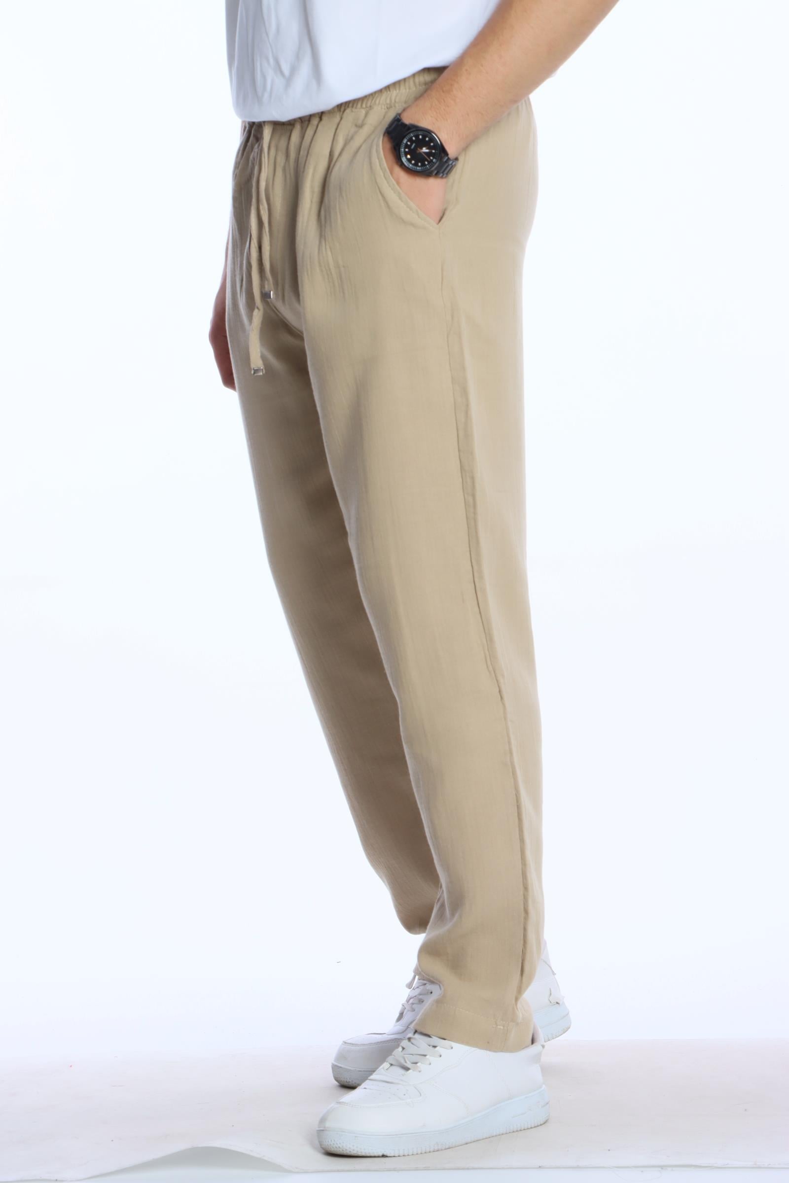 Müslim Baggy Pantolon Krem