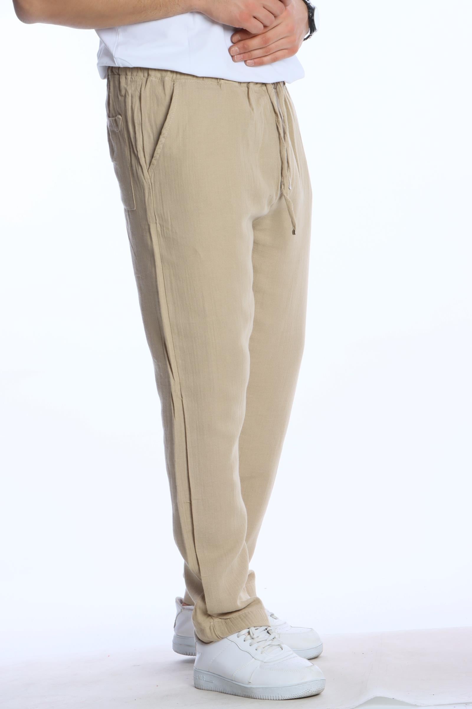 Müslim Baggy Pantolon Krem