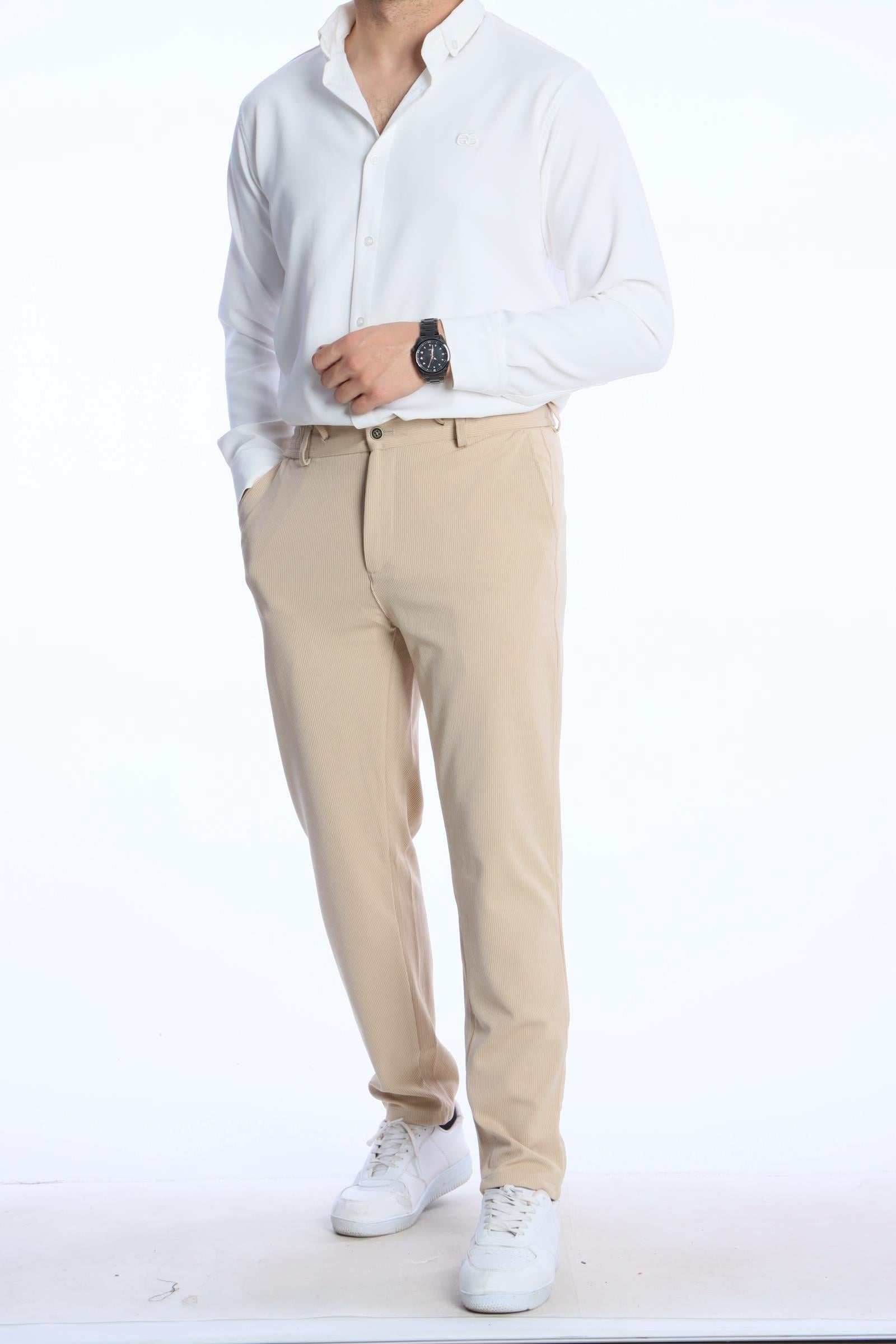 Rbr 01 Fitilli Jogger Pantolon Bej