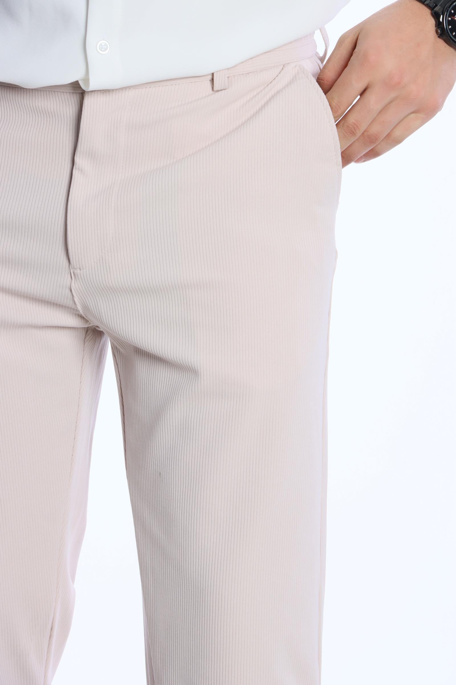 Rbr 01 Fitilli Jogger Pantolon Krem