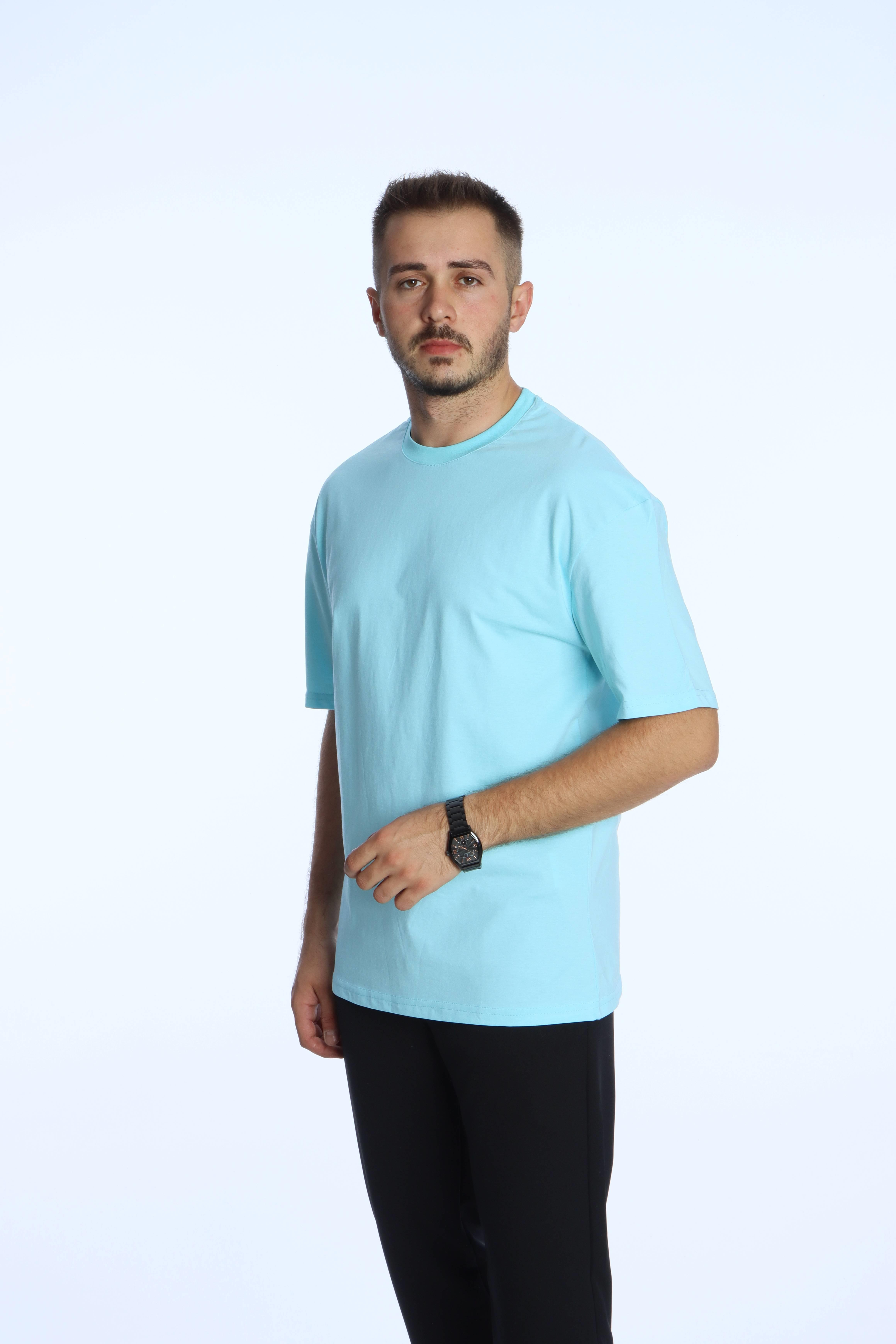 Tmb 24/1 Düz Ovr Tşört Su Yeşili