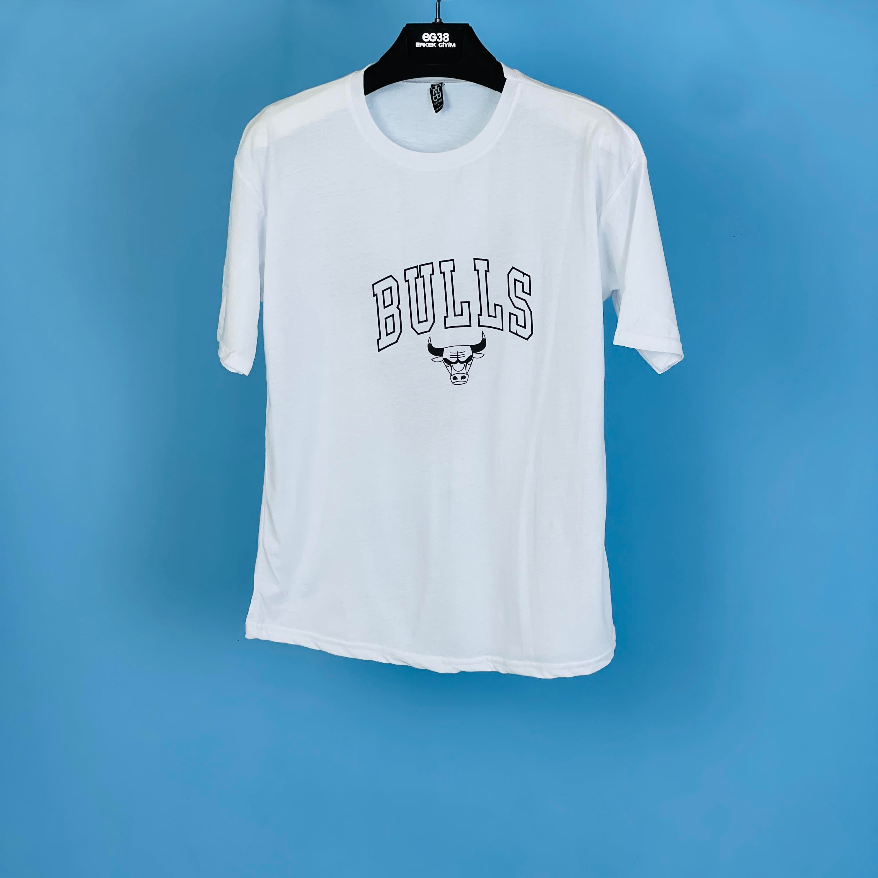 Tmb Bulls Oversize Tişört Beyaz