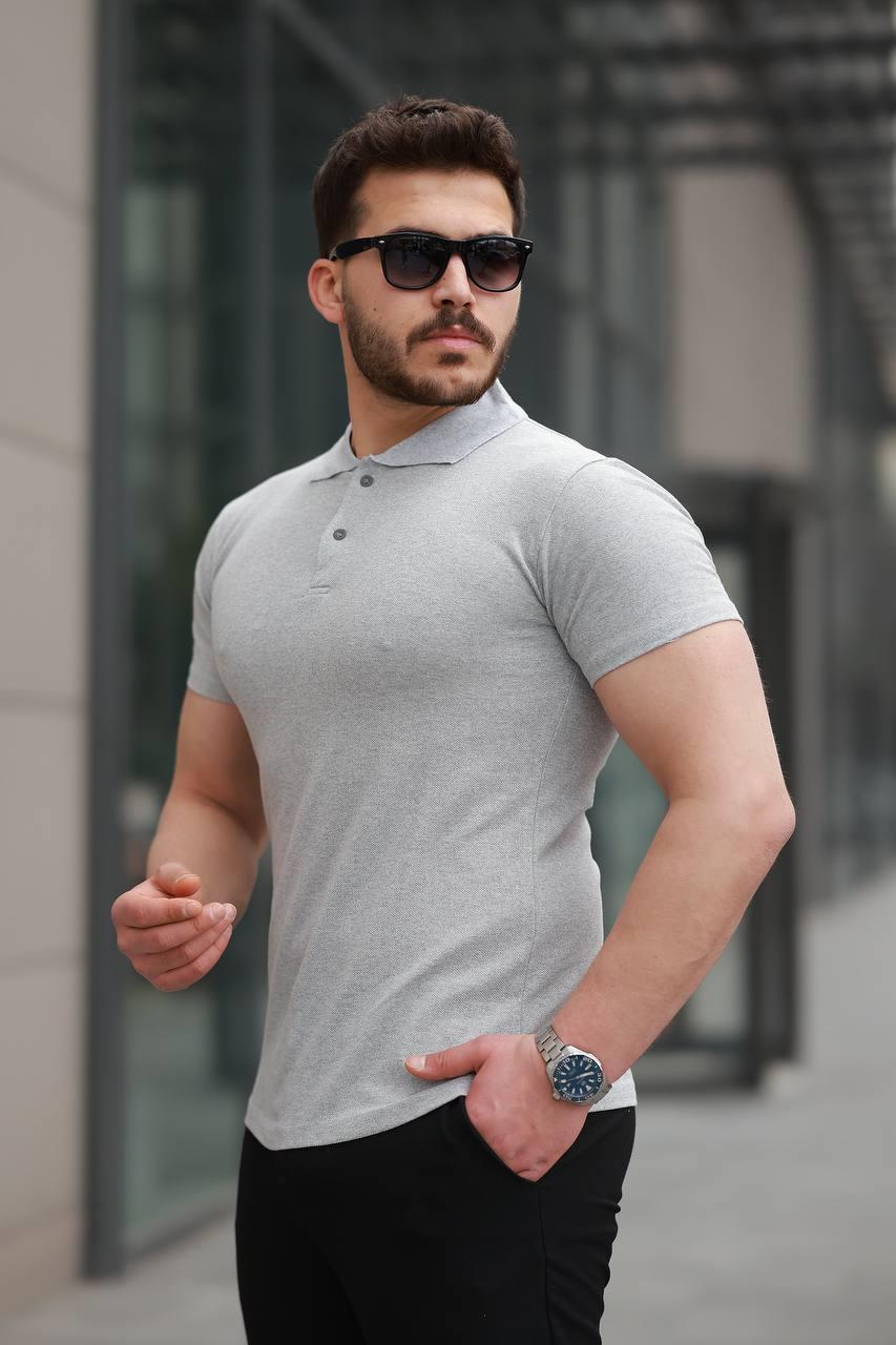 Tmb Eko Polo Yaka Açık Gri