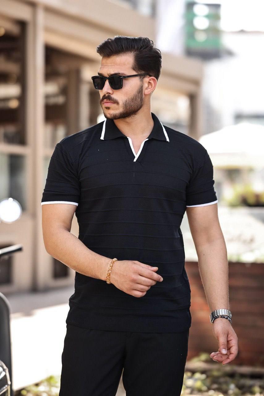 Tmb Hemşire Yaka Tişört Siyah