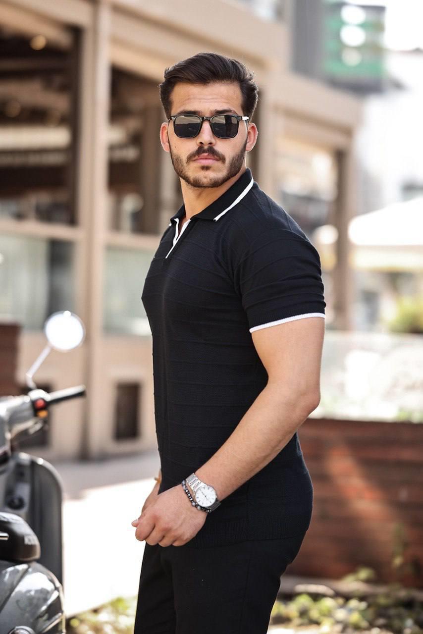 Tmb Hemşire Yaka Tişört Siyah