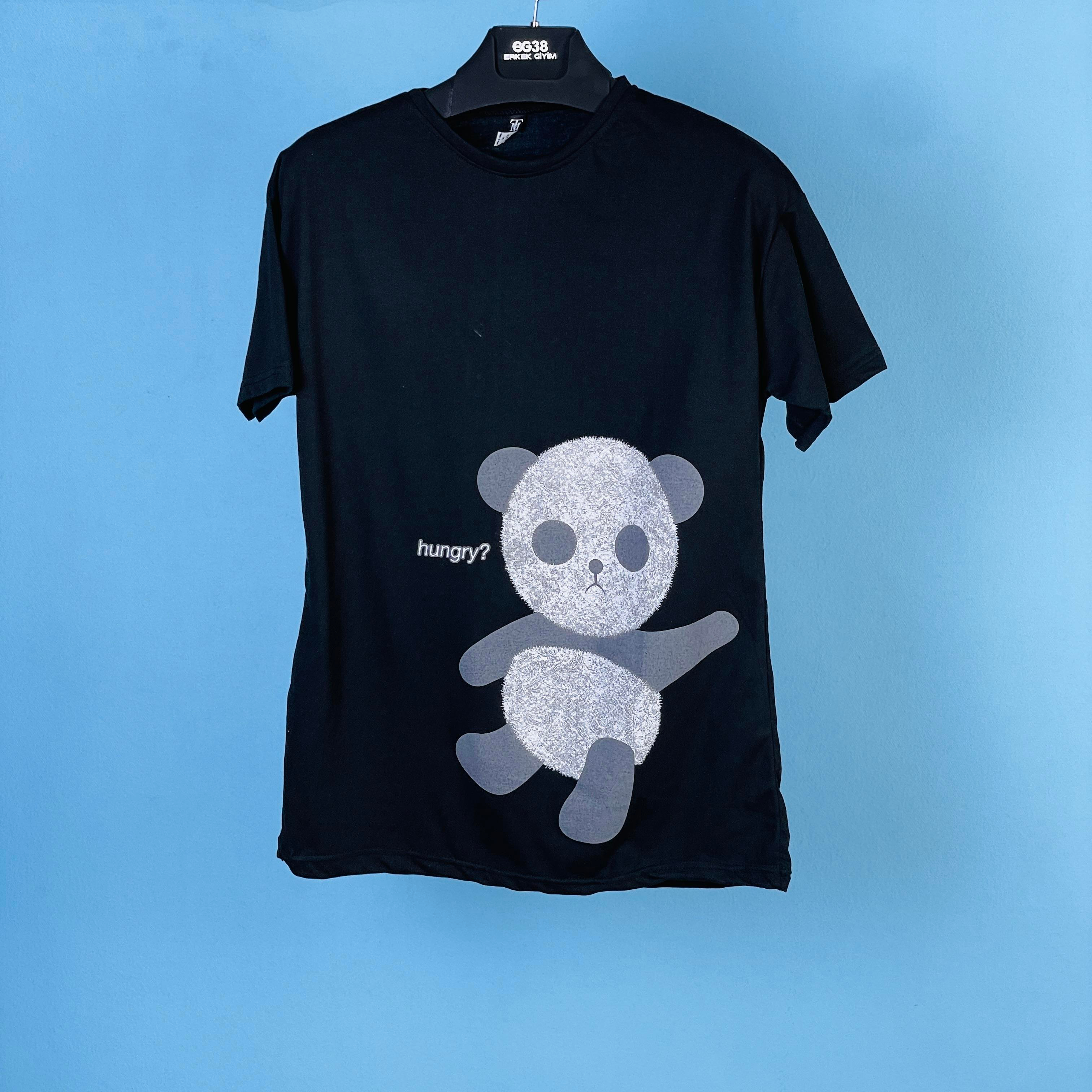 Tmb Hungry Panda Oversize Tşört Siyah
