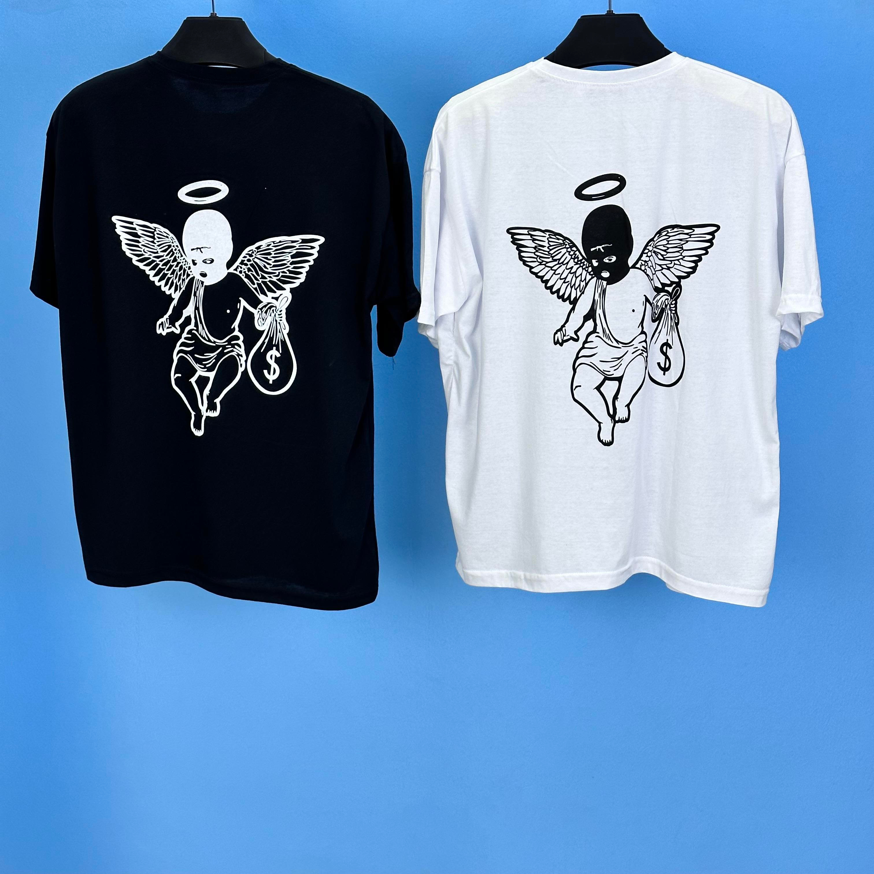Tmb M 16 Angel Oversize Tişört Beyaz