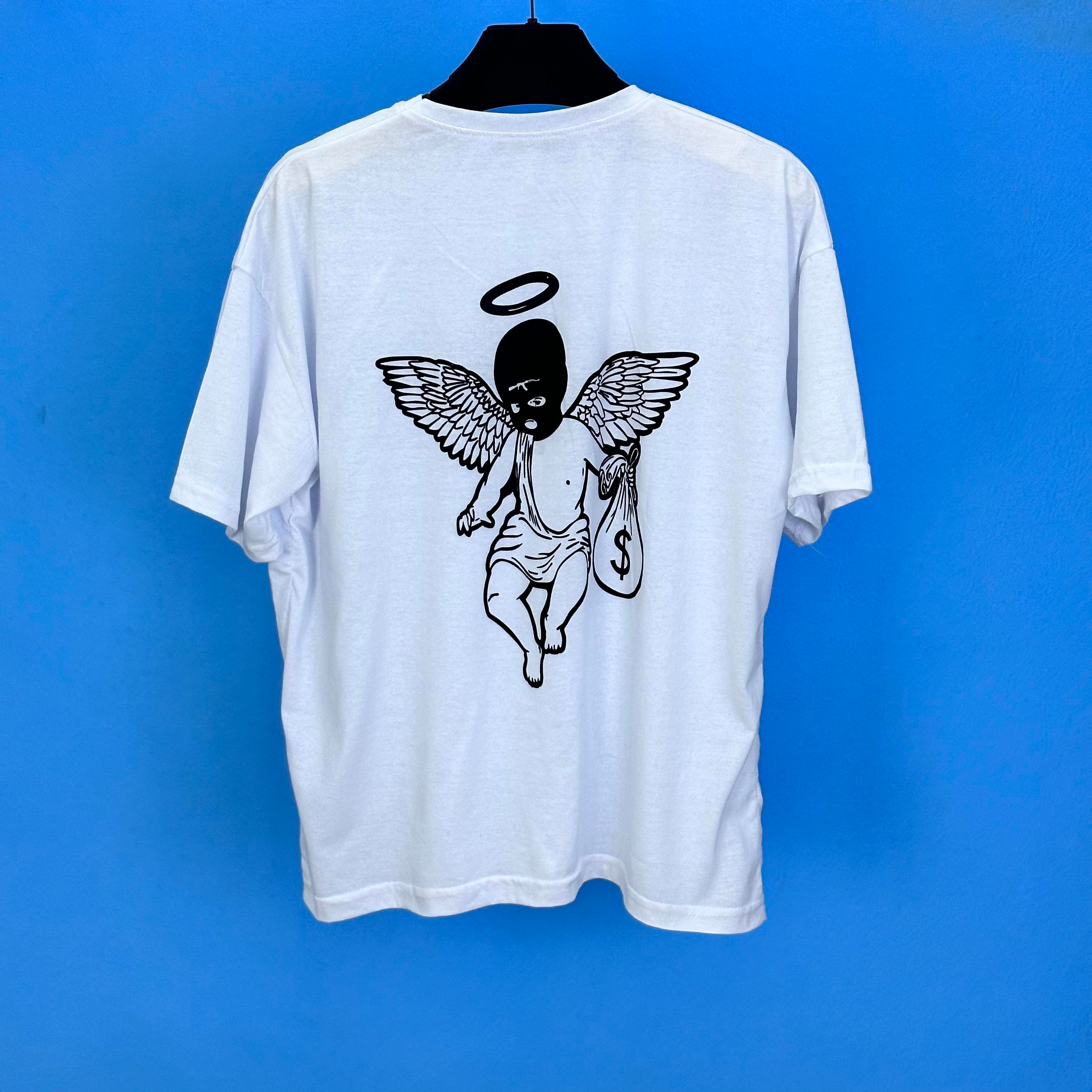 Tmb M 16 Angel Oversize Tişört Beyaz
