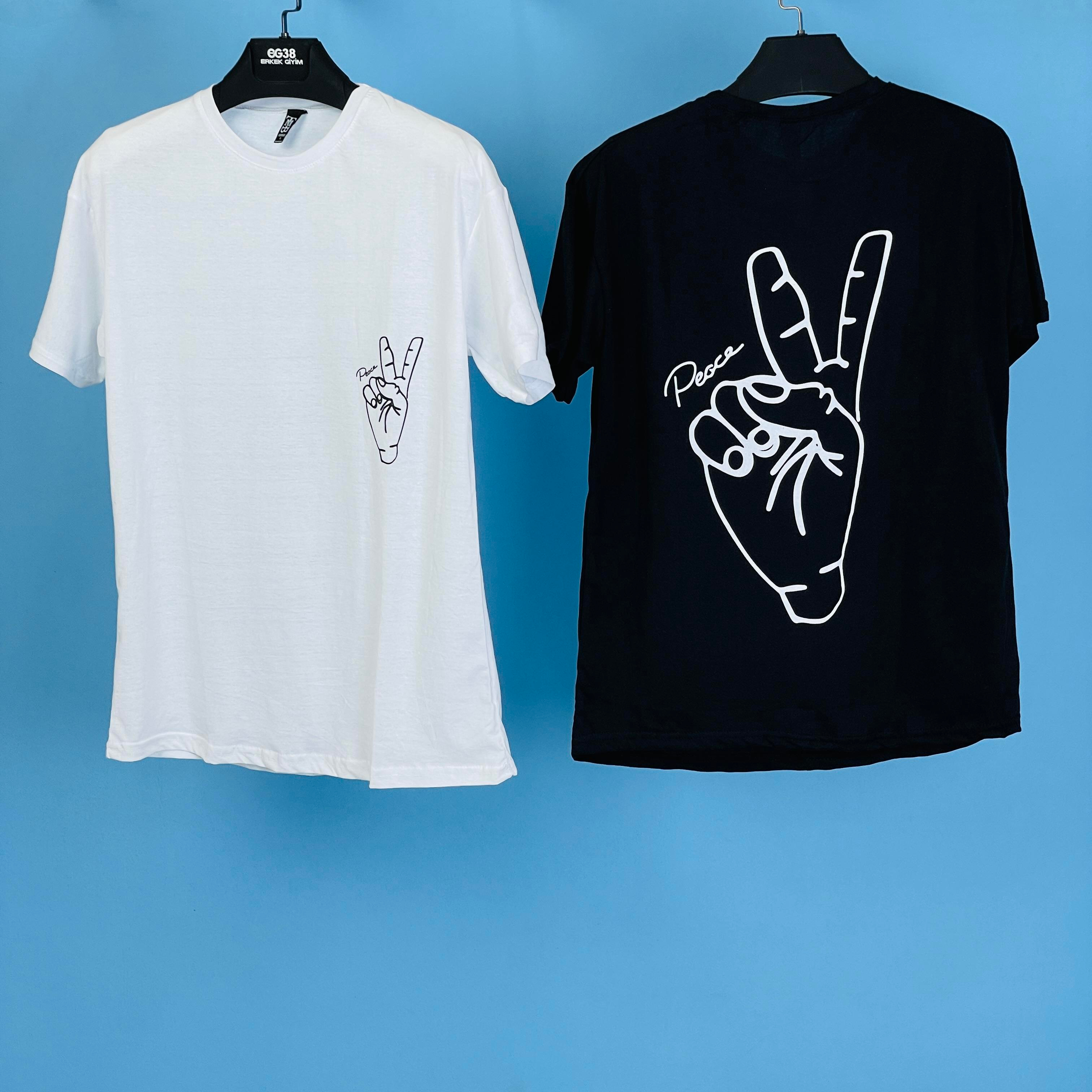 Tmb Peace Oversize Tişört Siyah
