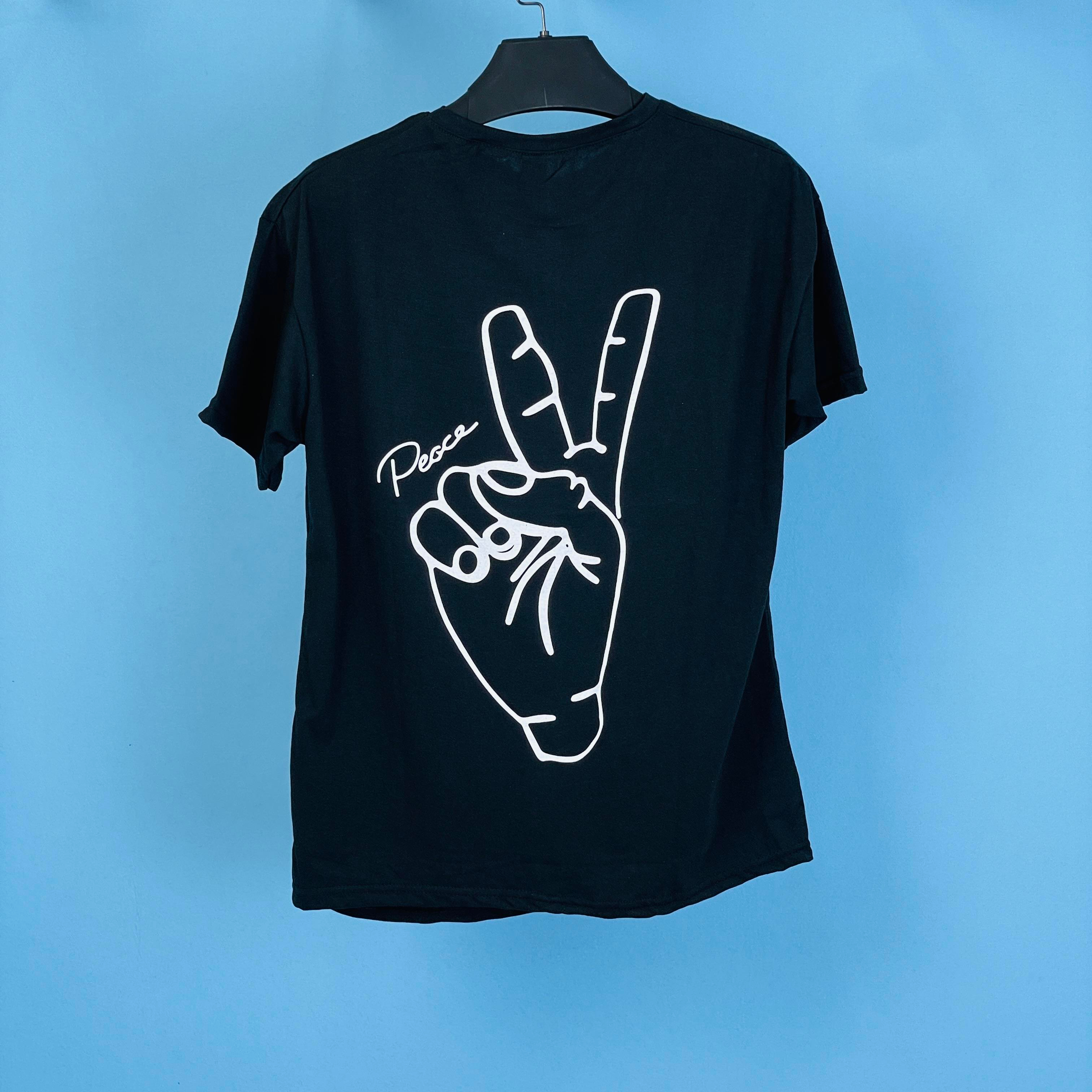 Tmb Peace Oversize Tişört Siyah