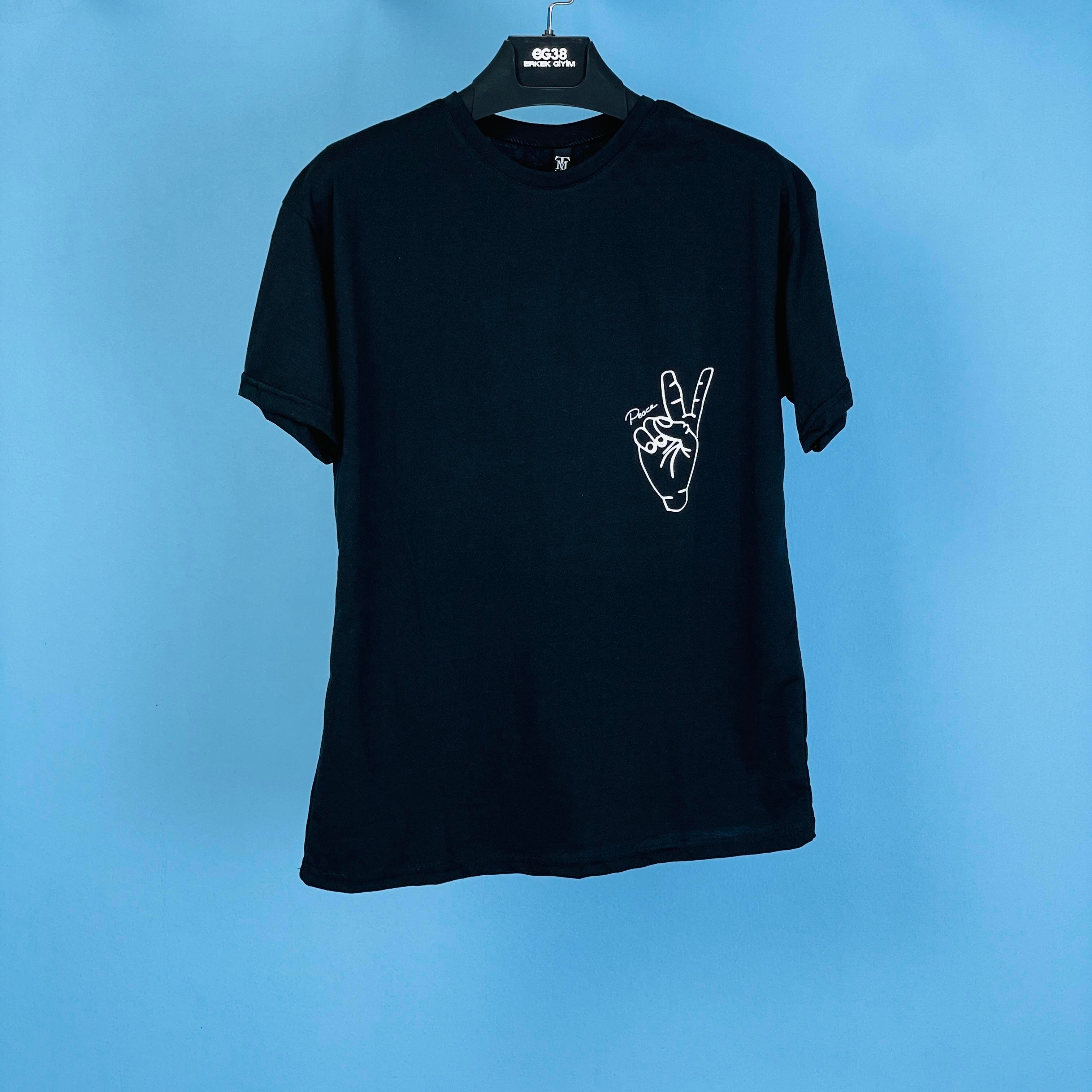 Tmb Peace Oversize Tişört Siyah