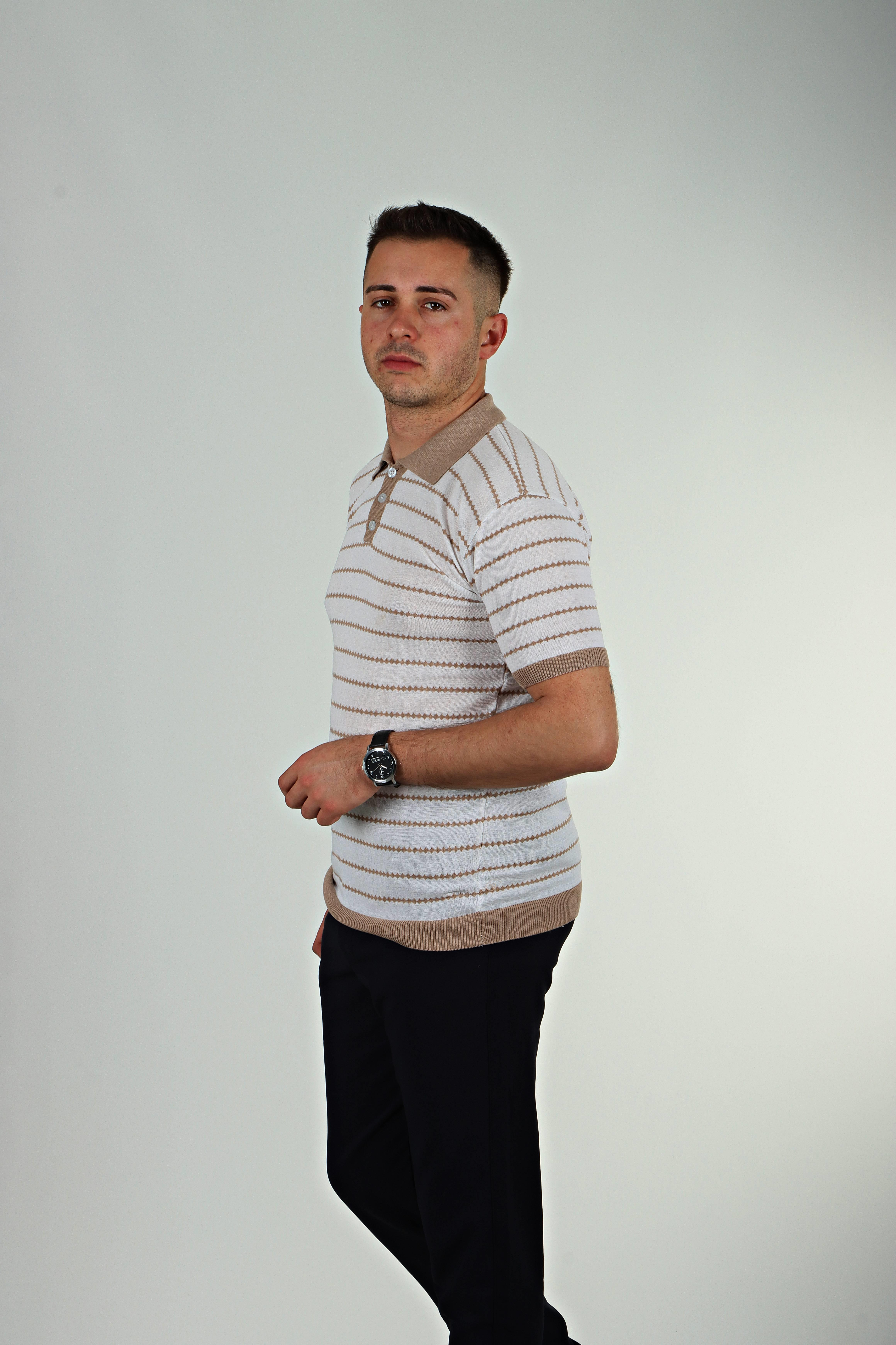 Tmb Zikzak Triko Tshirt Kahve
