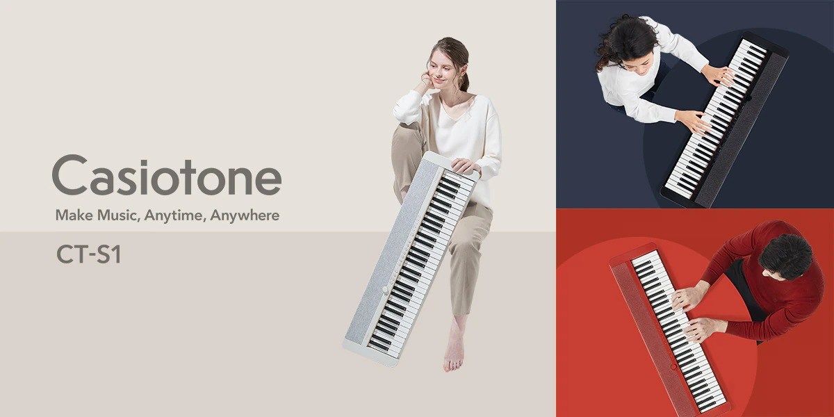 Casio CT-S1RDC2 61 Tuşlu Org (Kırmızı)
